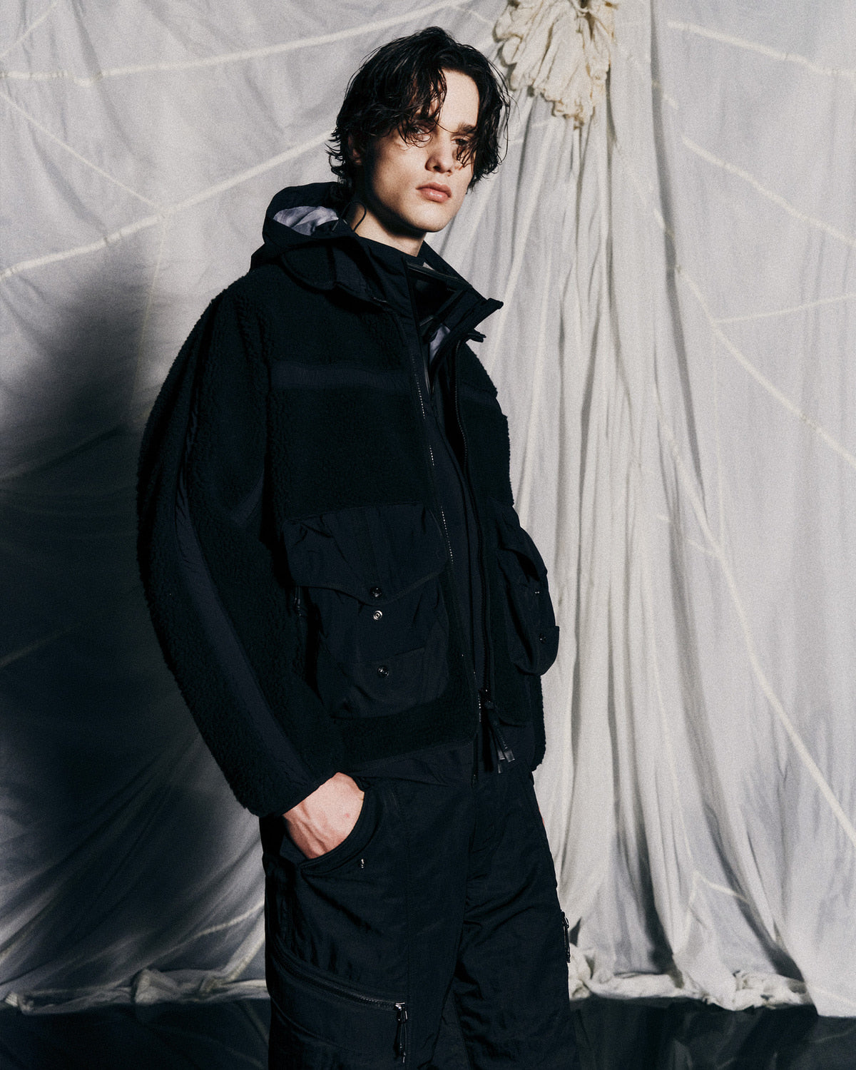 Eastlogue - Moguls Fleece Jacket (Black) product image 4 | TRAB K-Fashion Australia