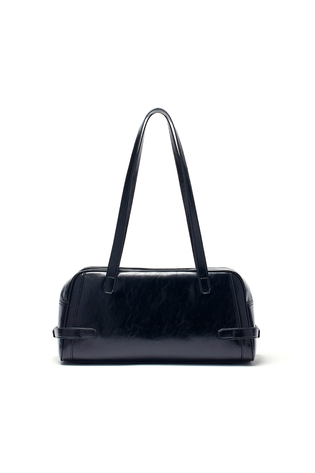 Matin Kim - Biker Detail Medium Shoulder Bag (Black) product image 2 | TRAB K-Fashion Australia