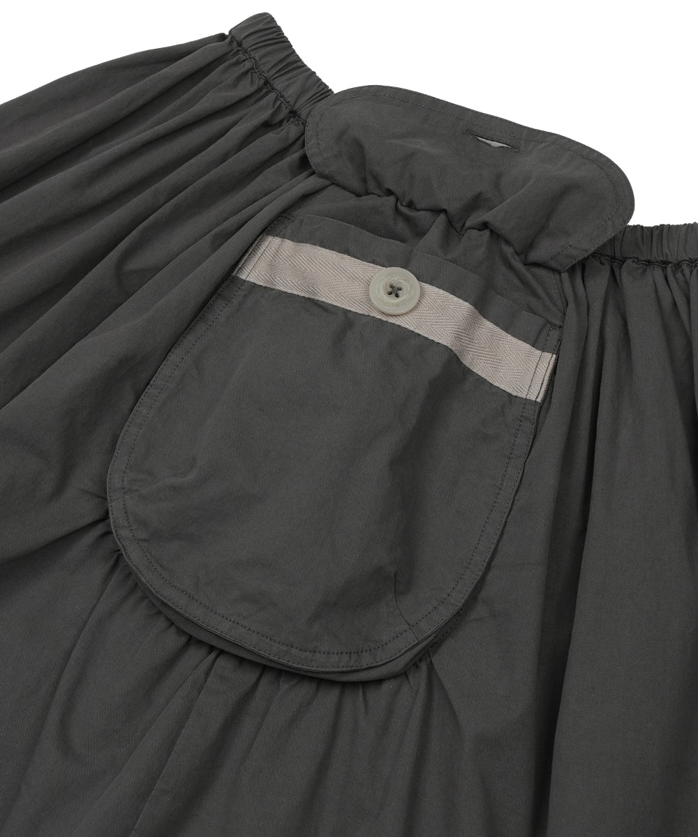 Coyseio - Big Pocket Shirring Skirt (Charcoal) product image 14 | TRAB K-Fashion Australia