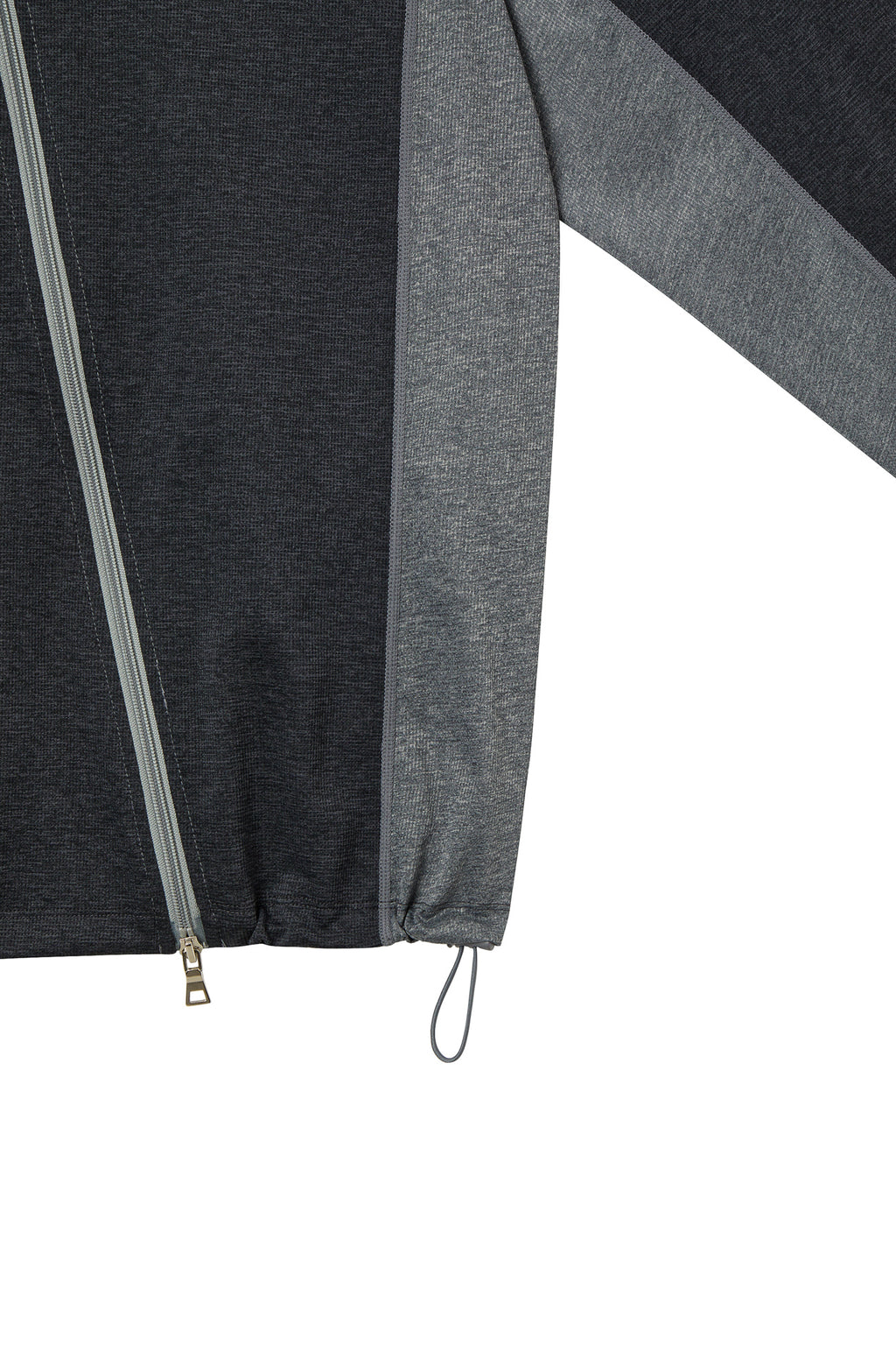 Deinet - Diagonal Technical Hood Zip-Up (Grey) product image 7 | TRAB K-Fashion Australia