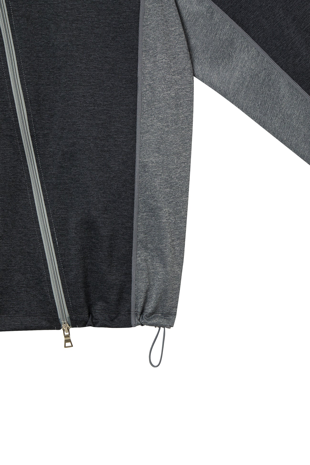 Deinet - Diagonal Technical Hood Zip-Up (Grey) product image 7 | TRAB K-Fashion Australia