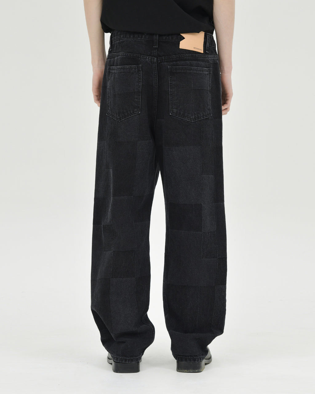 Brownyard - Regular Denim (Patch Work Black) product image 2 | TRAB K-Fashion Australia