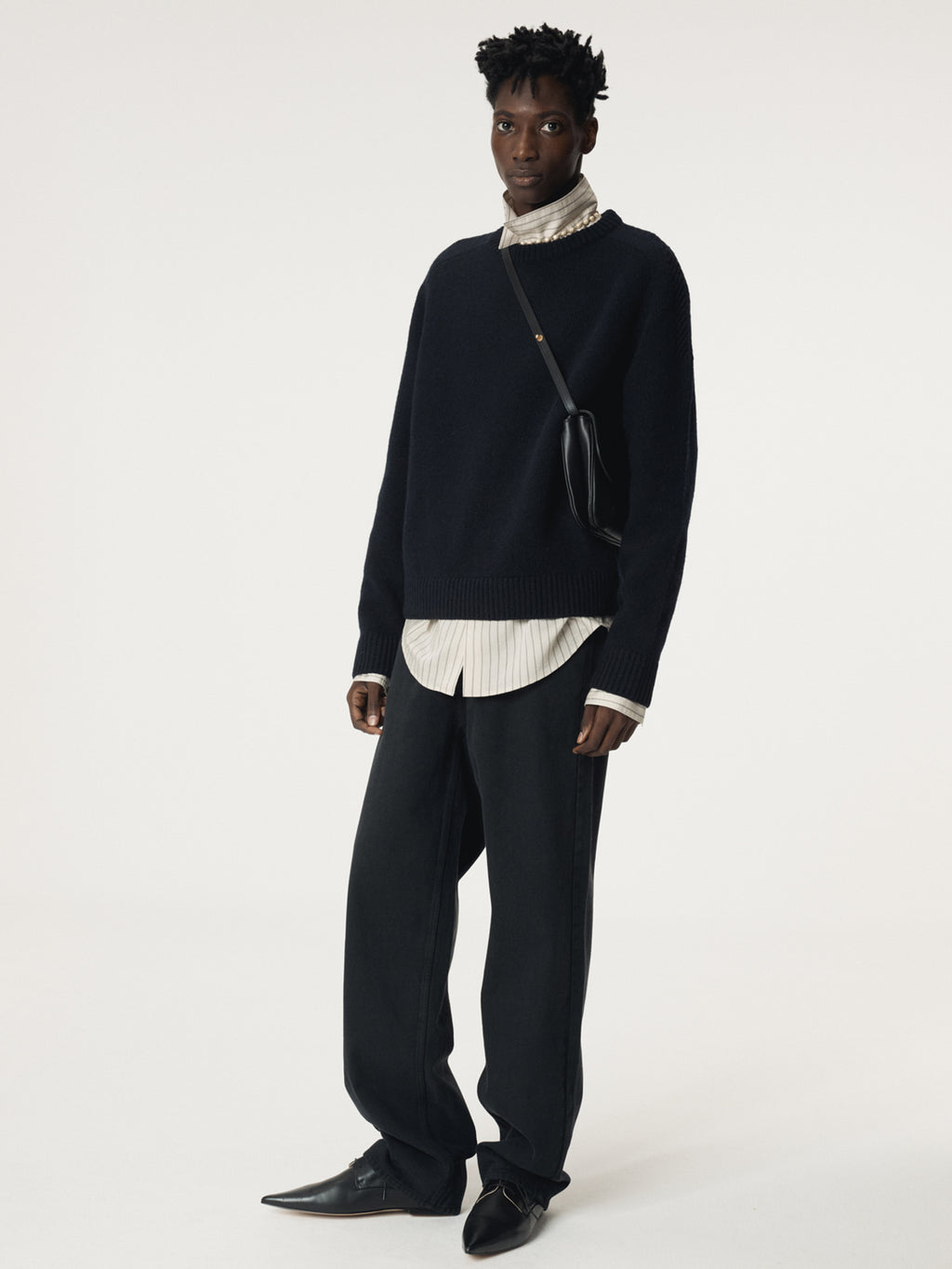 Recto - Loose Fit Denim Pants (Black) product image 6 | TRAB K-Fashion Australia