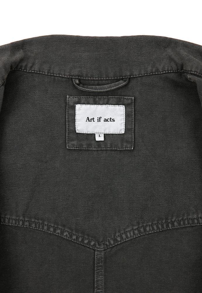 Art if acts - Garment Dyed Western Coverall Jacket (Faded Charcoal) product image 17 | TRAB K-Fashion Australia
