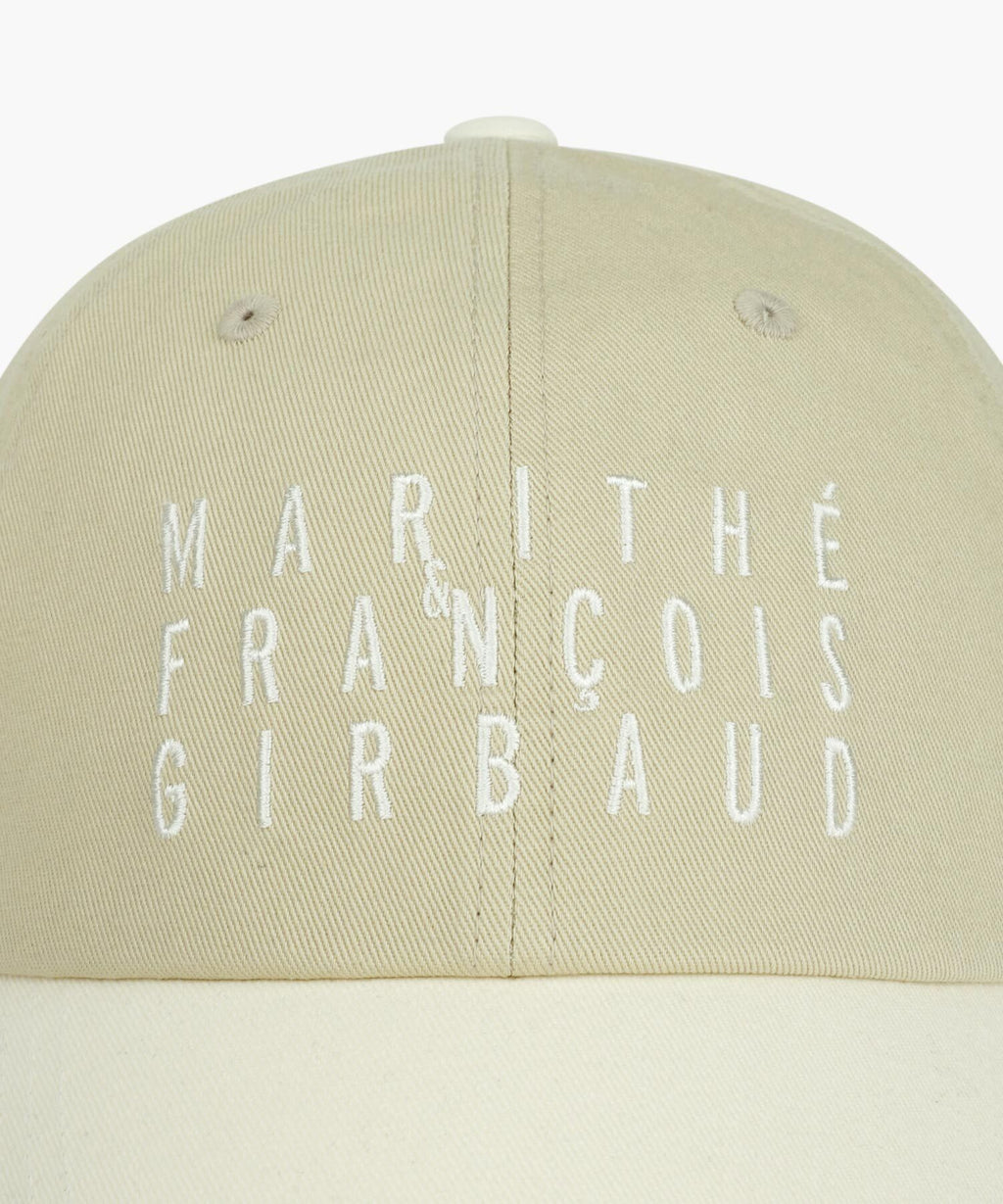 Marithe & Francois Girbaud - Typo Logo Color Block Covered Cap (Ivory) product image 3 | TRAB K-Fashion Australia