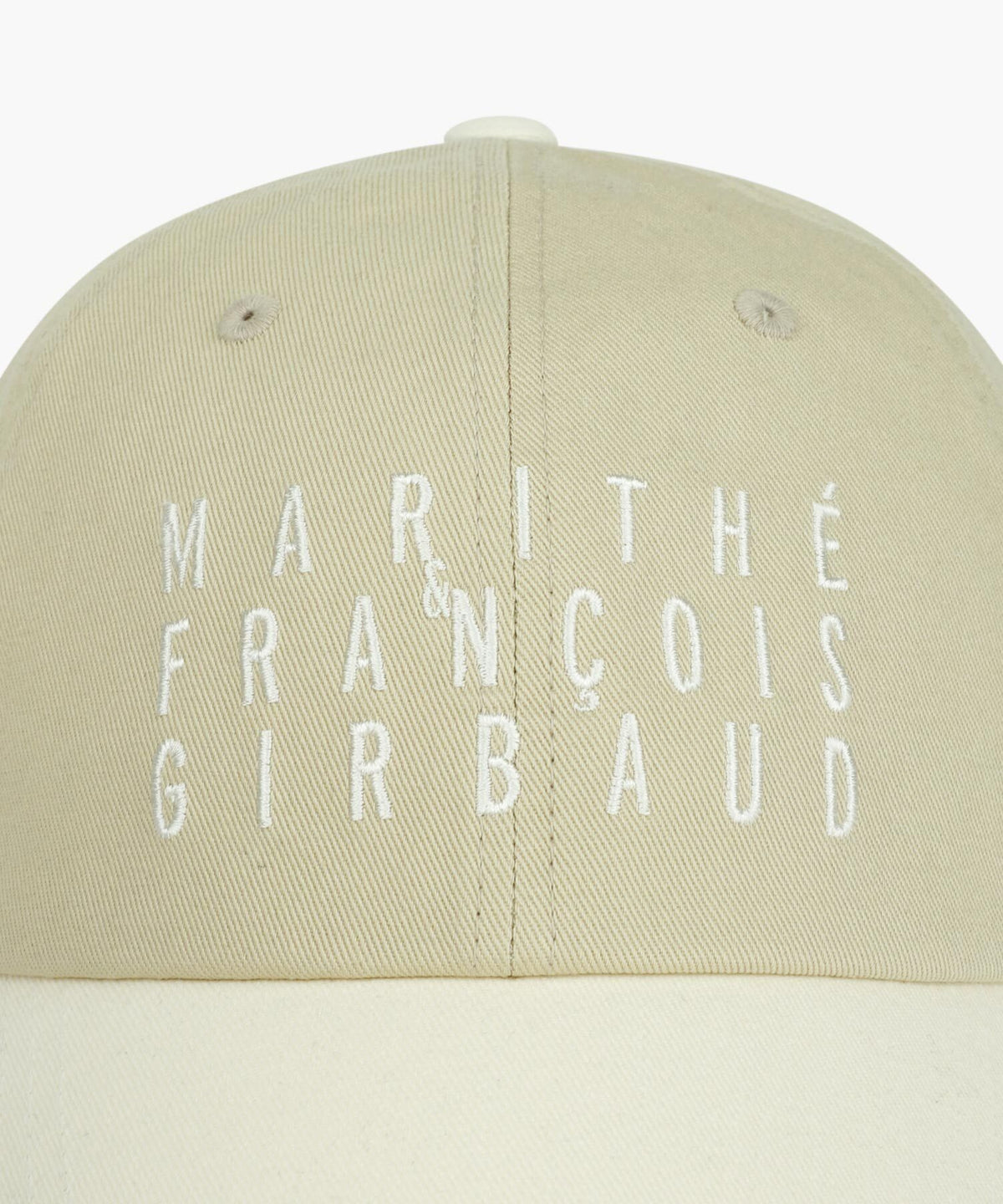 Marithe & Francois Girbaud - Typo Logo Color Block Covered Cap (Ivory) product image 3 | TRAB K-Fashion Australia