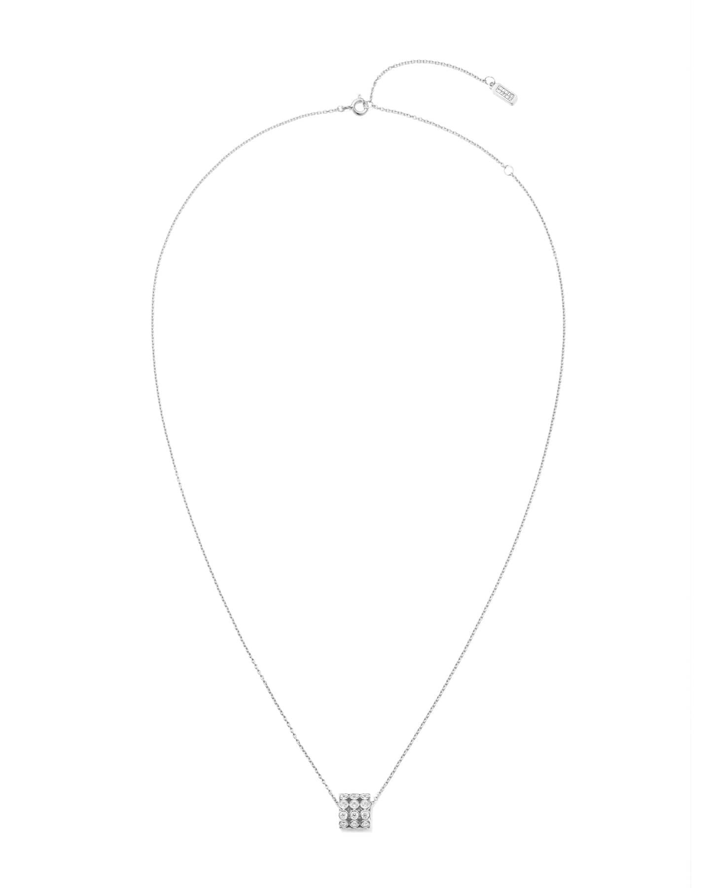 Numbering - Bezel Stone Cylinder Pendant Necklace #3725 product image 7 | TRAB K-Fashion Australia