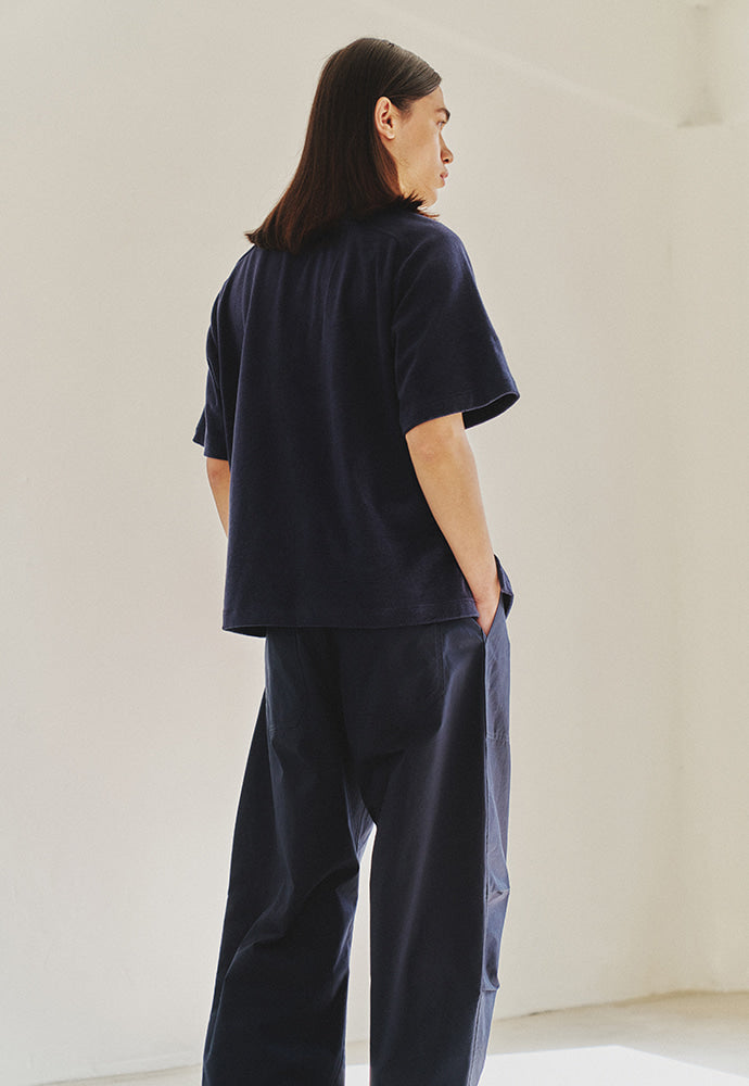 Art if acts - Terry Half Zip-up Shirt (Dark Navy) product image 4 | TRAB K-Fashion Australia