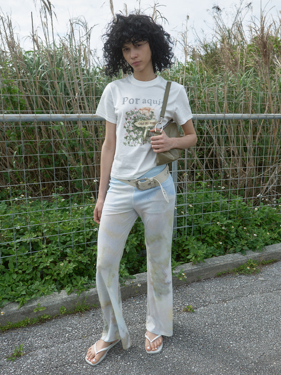 Kijun - Print Flared Pants (Print Flower) product image 2 | TRAB K-Fashion Australia