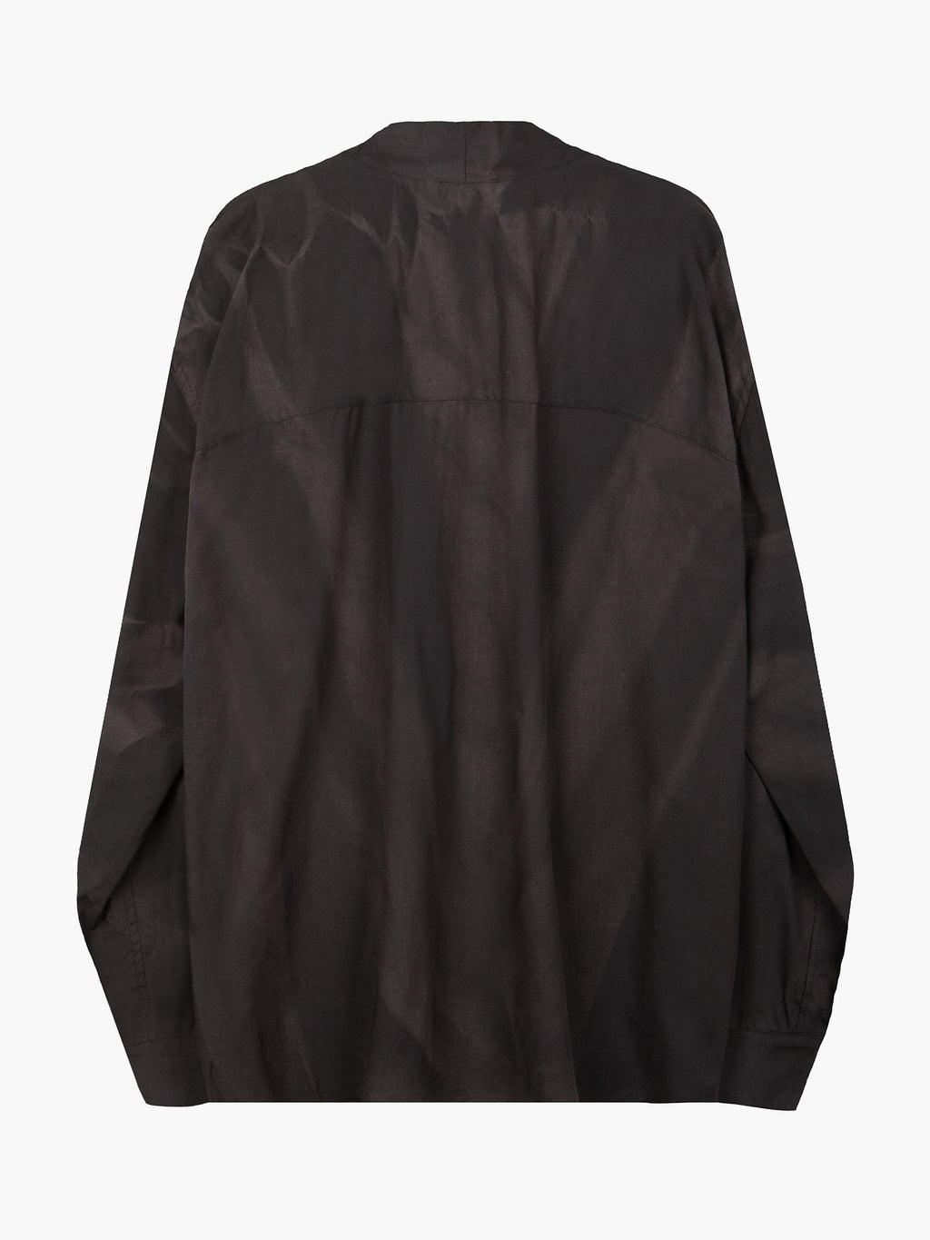 Jiyong Kim - Sun-Bleached Draped Shirt (Black) product image 7 | TRAB K-Fashion Australia
