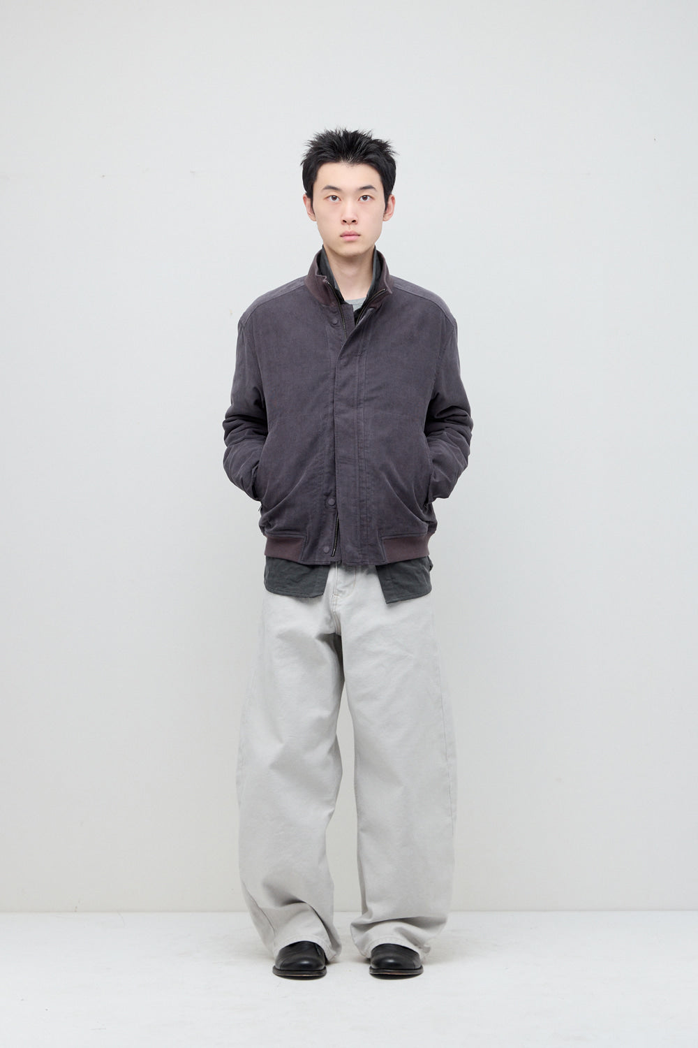 Hatchingroom - Tanker Jacket Corduroy (Purple Grey) product image 5 | TRAB K-Fashion Australia