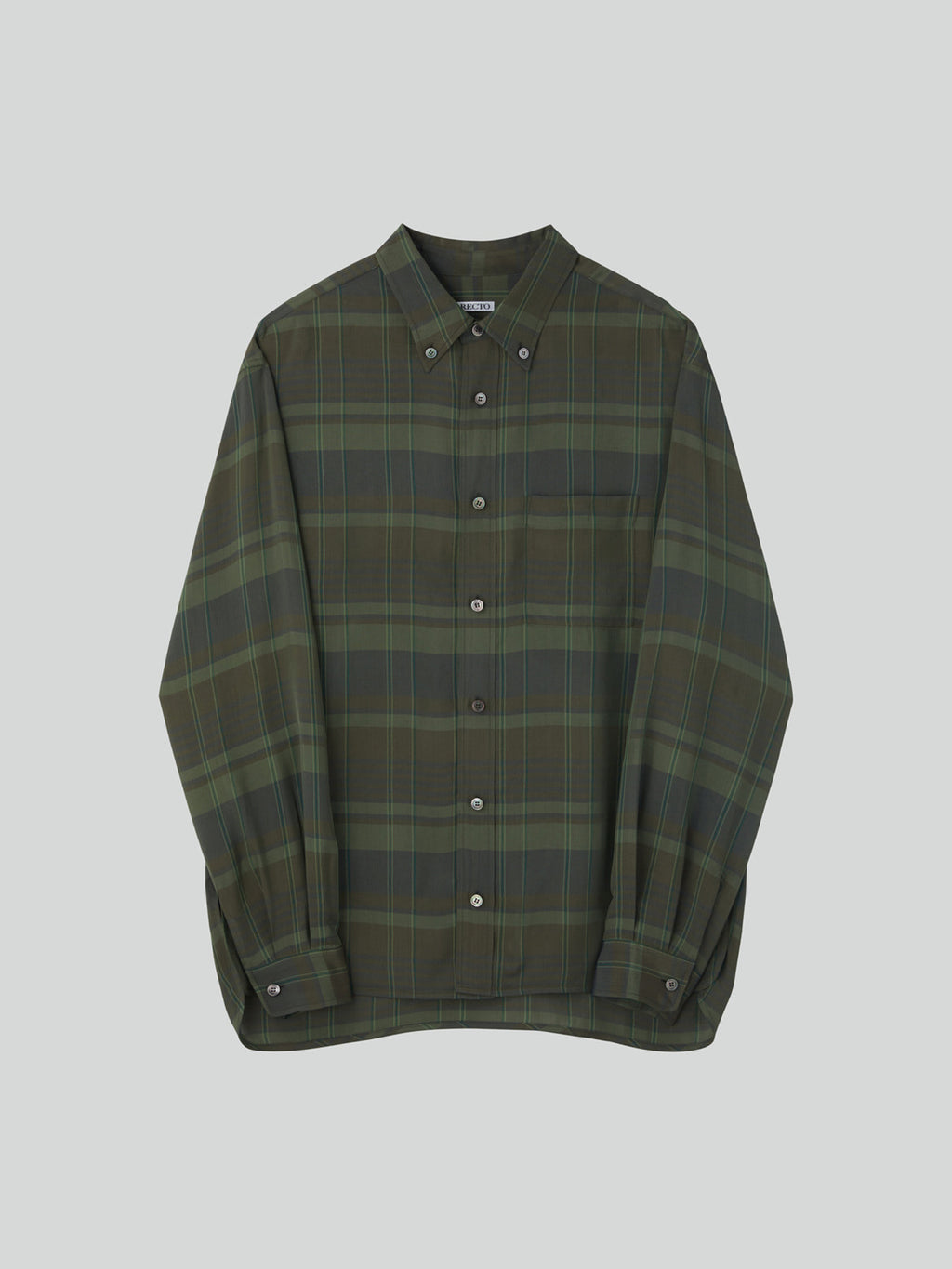 Recto - Jacob Viscose Check Shirt (Dark Green) product image 4 | TRAB K-Fashion Australia