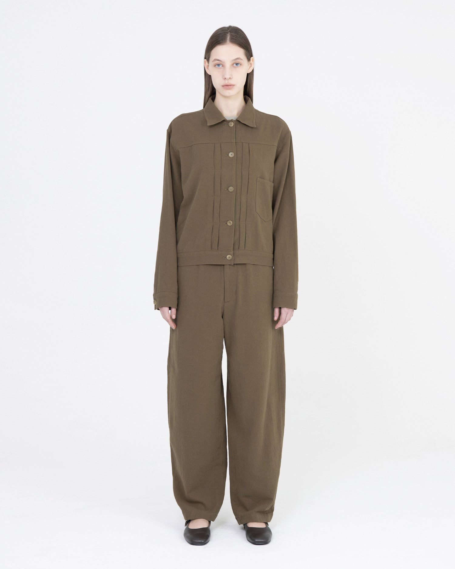 Brownyard - Type 1 Trucker Jacket (Mocha) product image 2 | TRAB K-Fashion Australia