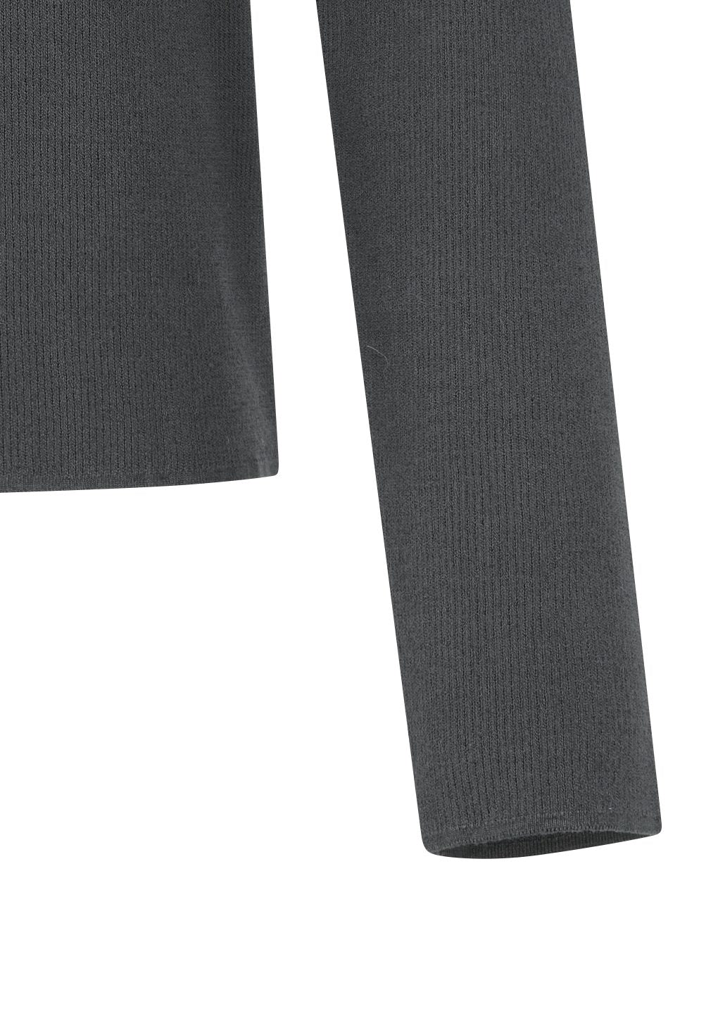 Amomento - Stripe button up cardigan (Charcoal) product image 5 | TRAB K-Fashion Australia
