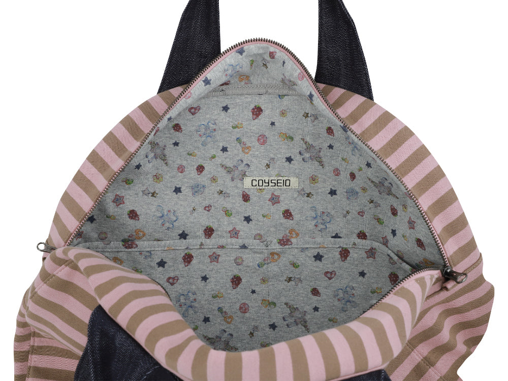 Coyseio - Ema Tiny Friends Stripe Bag (Pink Beige) product image 13 | TRAB K-Fashion Australia