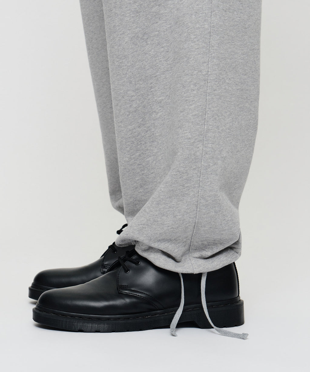 Marithe & Francois Girbaud - One Tuck Wide Sweat Joggers (brushed) (Heather Gray) product image 2 | TRAB K-Fashion Australia