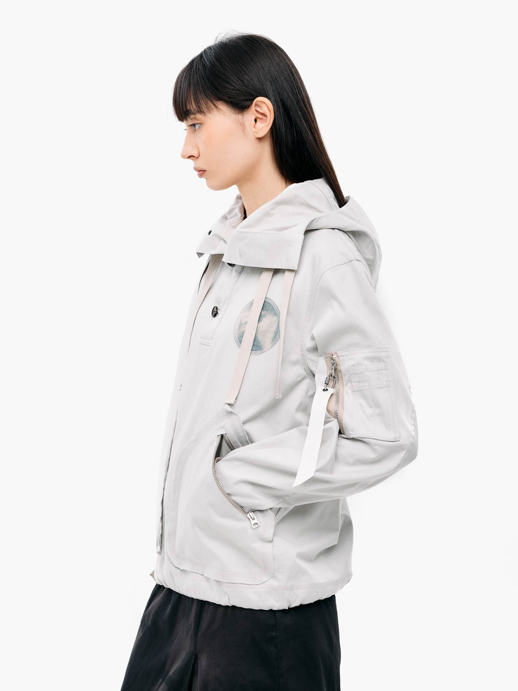 Jiyong Kim - Sun-Bleached Anorak (Light Grey) product image 6 | TRAB K-Fashion Australia