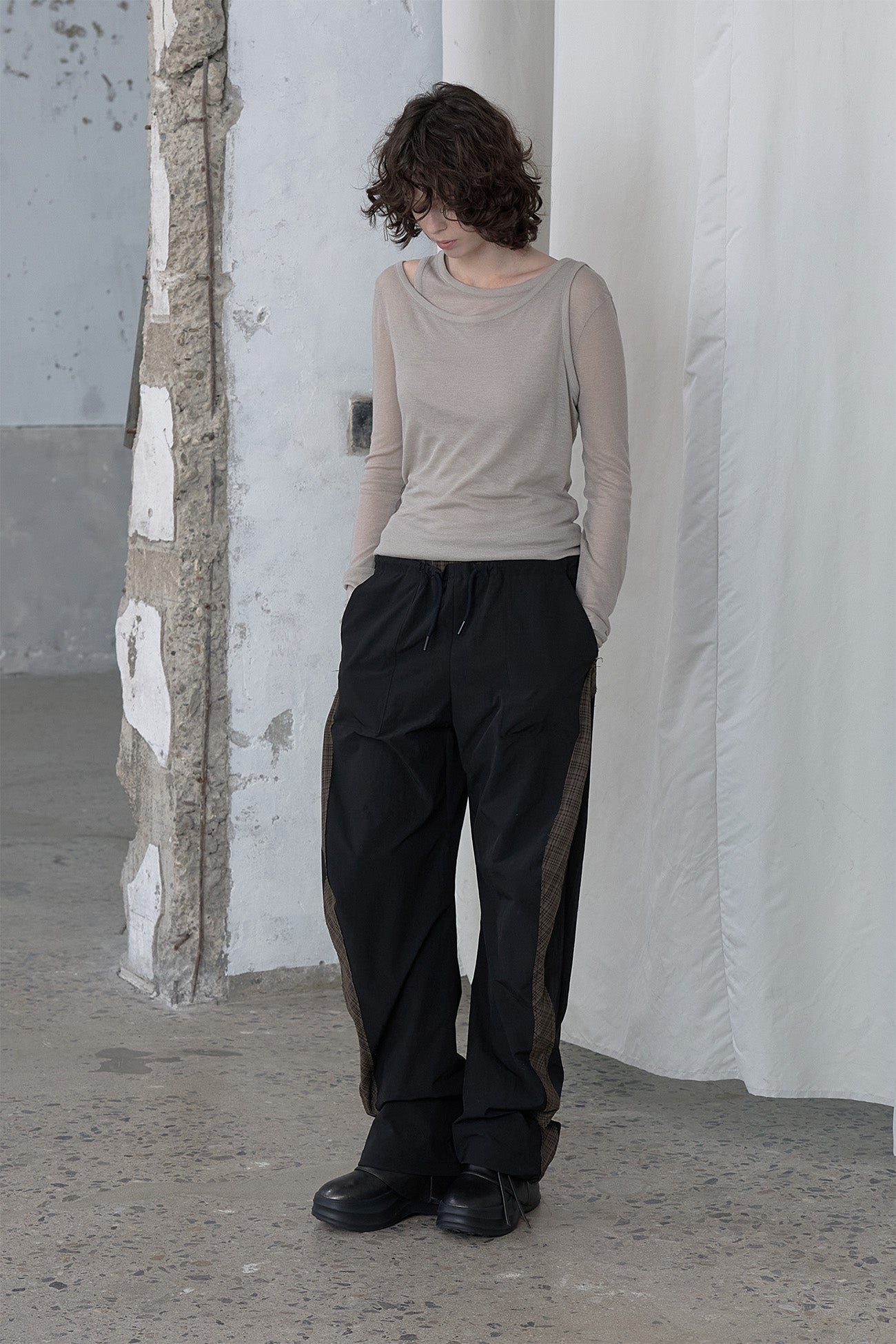 Deinet - Layered Long Sleeve (Grey) product image 4 | TRAB K-Fashion Australia