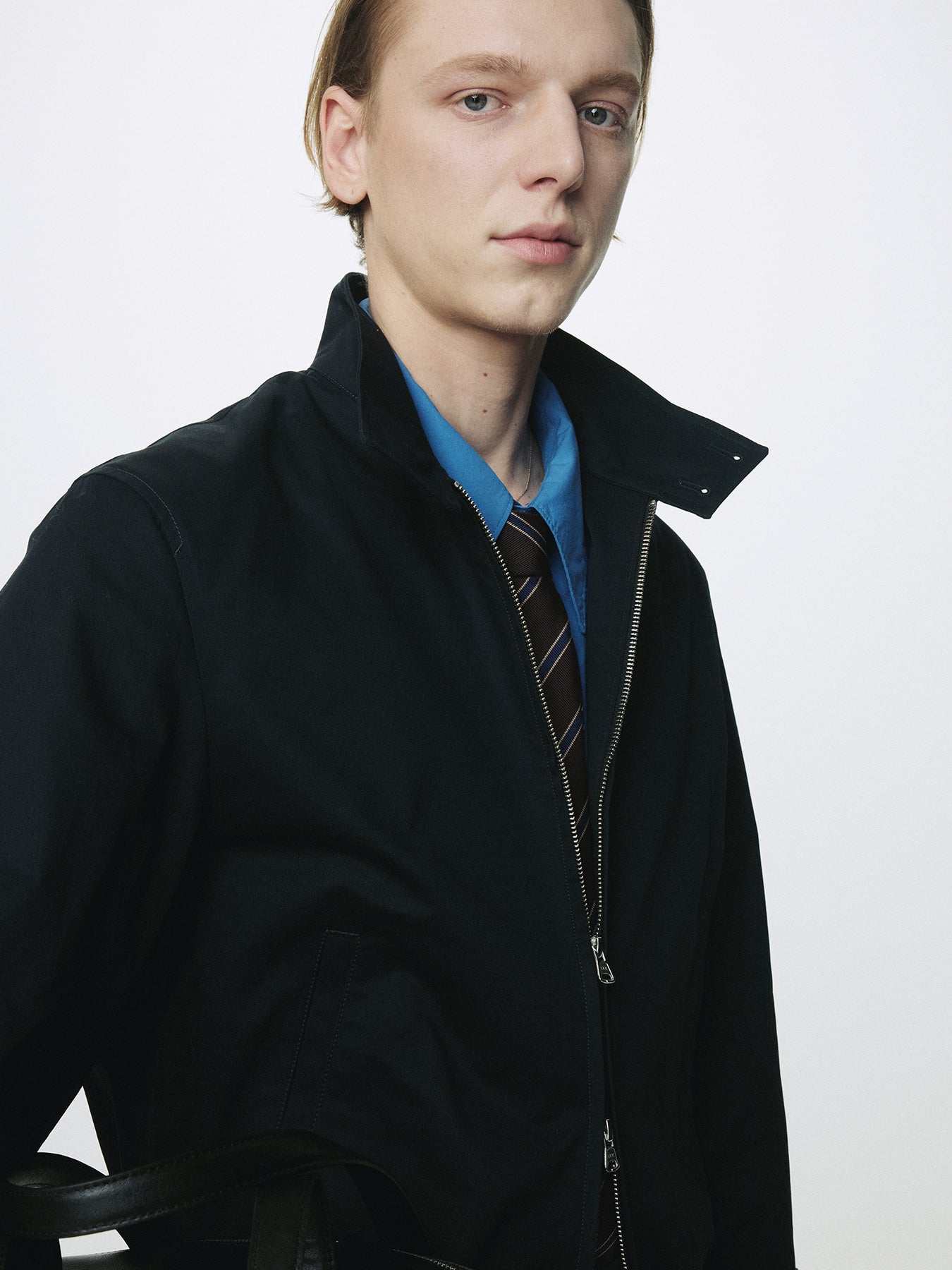 Tonywack - High Density Cotton Harrington Jacket (Navy) product image 7 | TRAB K-Fashion Australia
