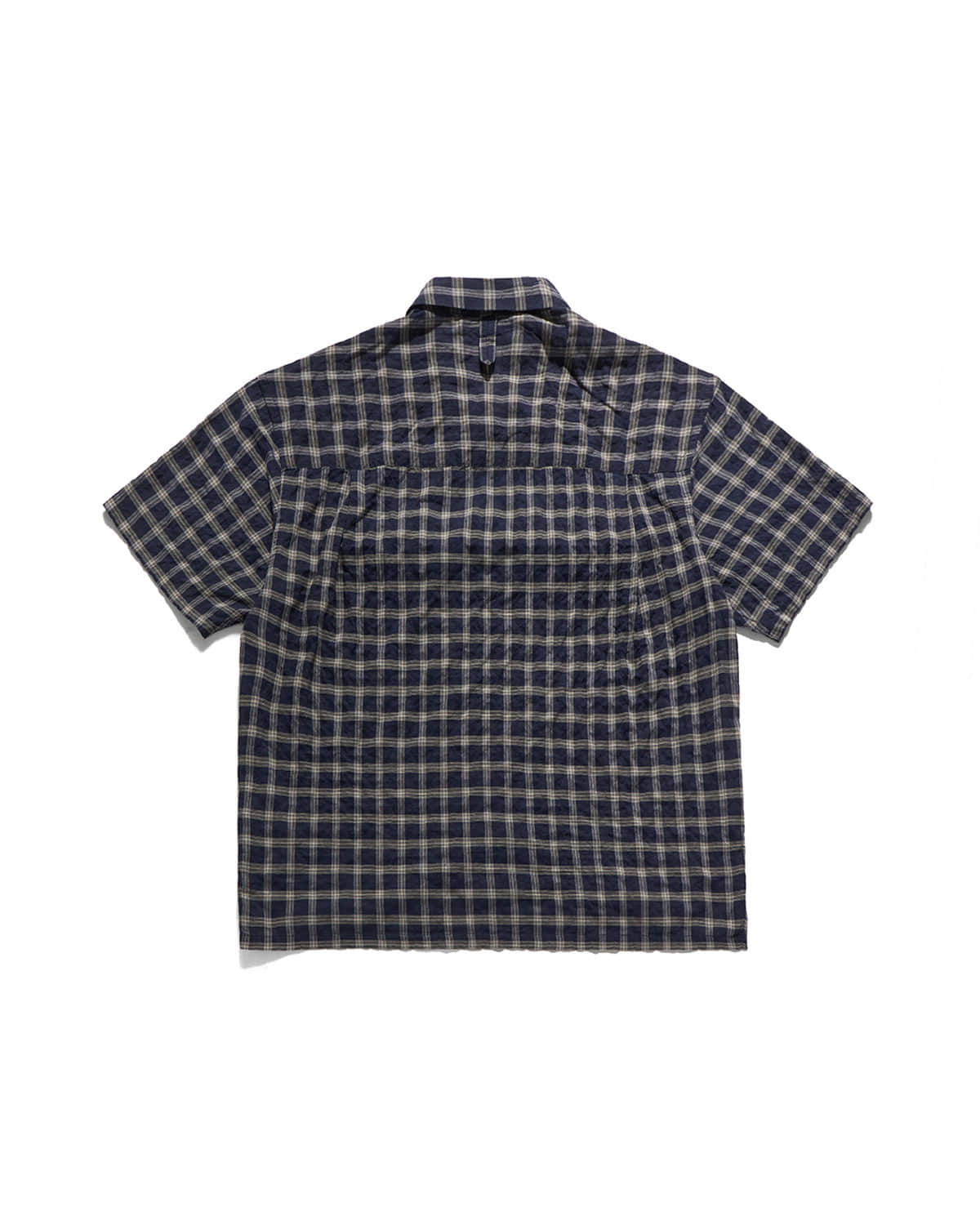 Eastlogue - Voyage Half Shirts (Navy & Beige Check) product image 6 | TRAB K-Fashion Australia