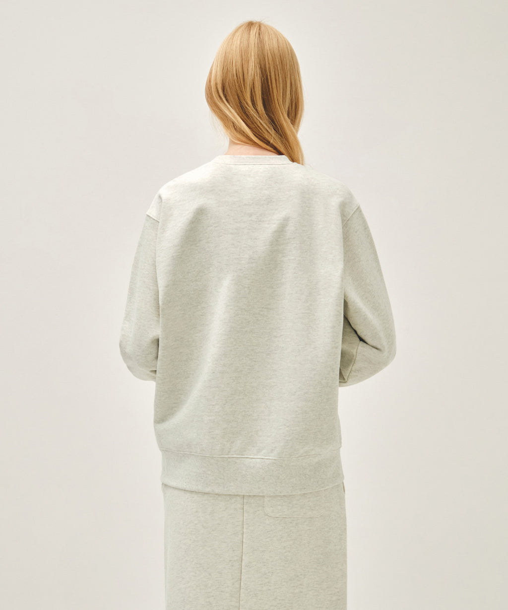 Marithe & Francois Girbaud - Embo Classic Logo Sweatshirt (Oatmeal) product image 3 | TRAB K-Fashion Australia