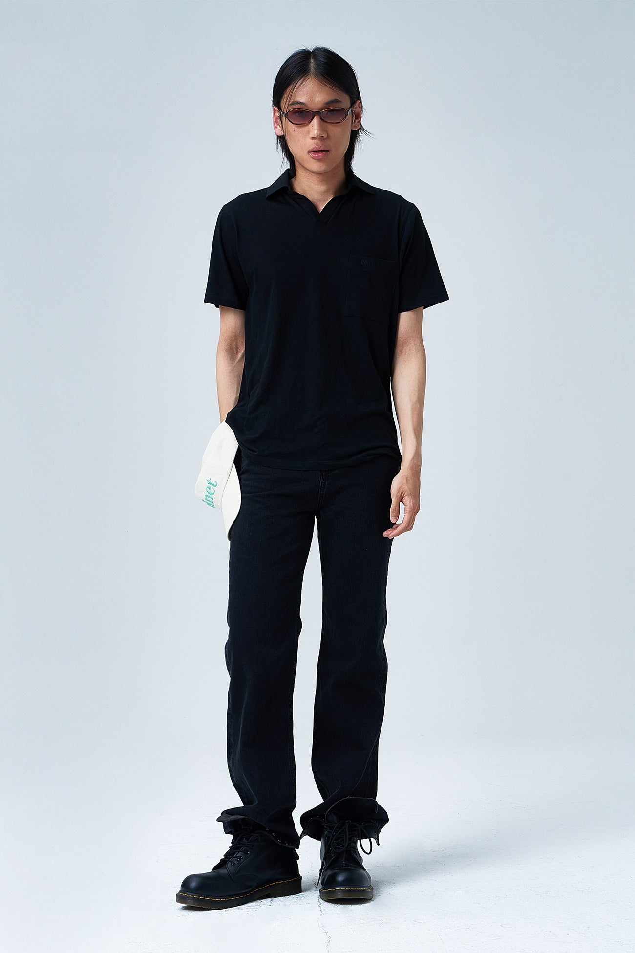 Deinet - Vintage Collar T-Shirt (Black) product image 5 | TRAB K-Fashion Australia