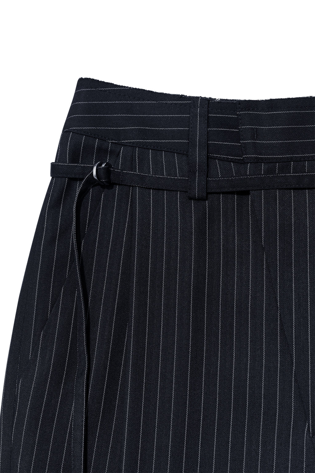 Matin Kim - Tuck Point Stripe Trouser (Dark Navy) product image 3 | TRAB K-Fashion Australia