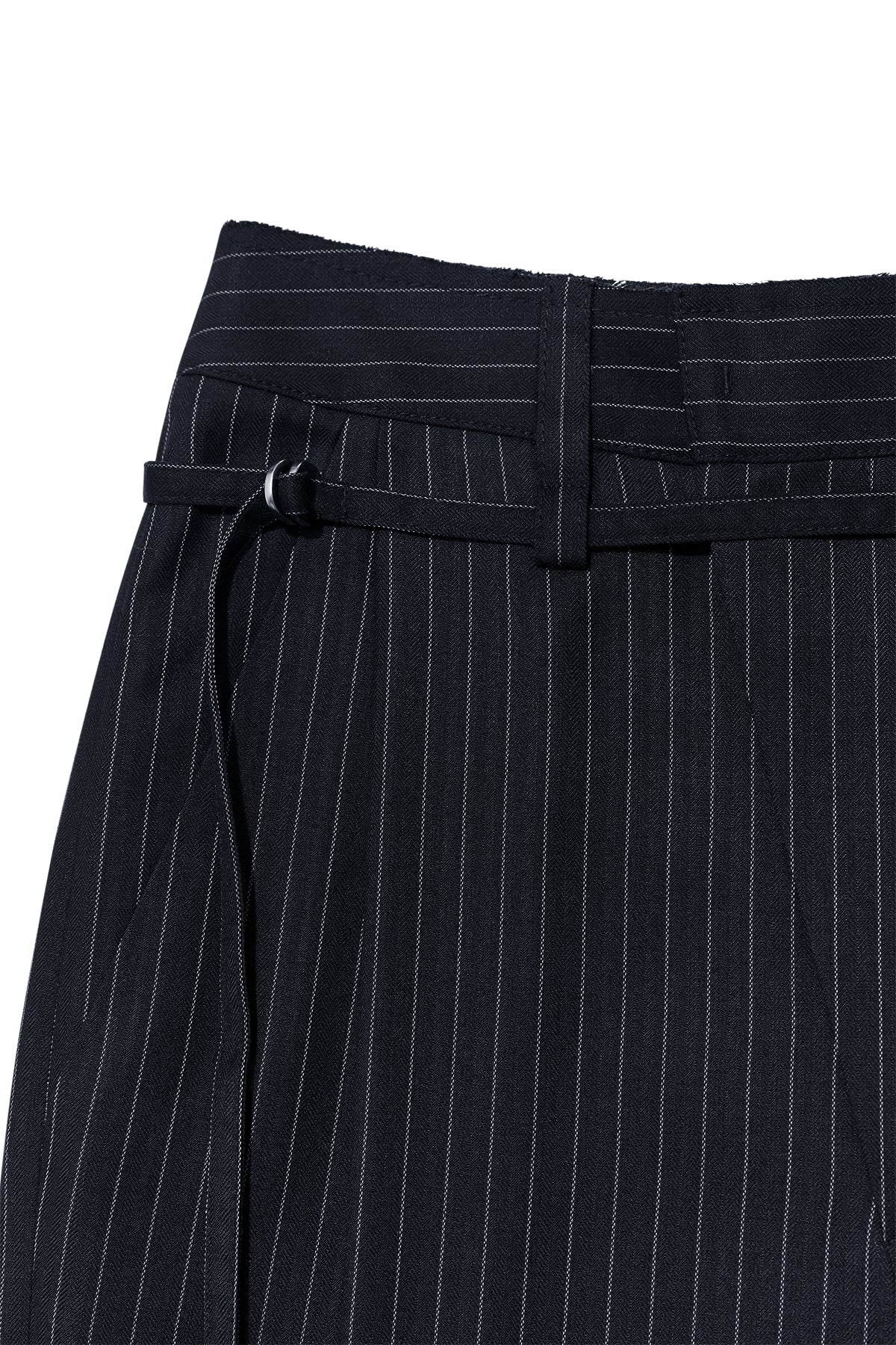 Matin Kim - Tuck Point Stripe Trouser (Dark Navy) product image 3 | TRAB K-Fashion Australia