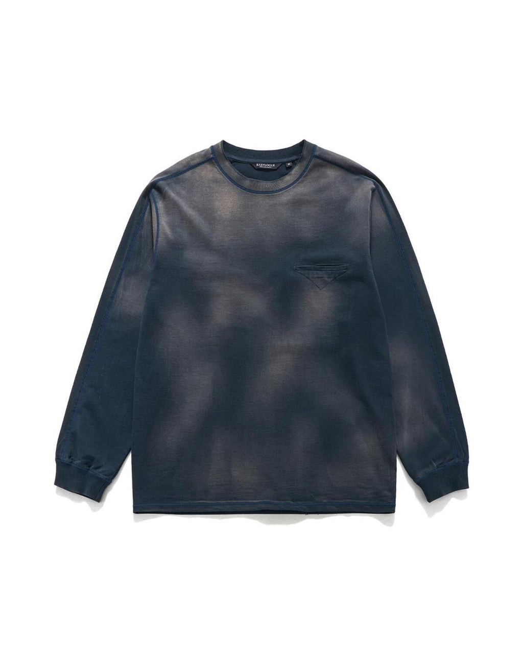 Eastlogue - Bleached Cpo L.s T-shirts (Navy) product image 5 | TRAB K-Fashion Australia