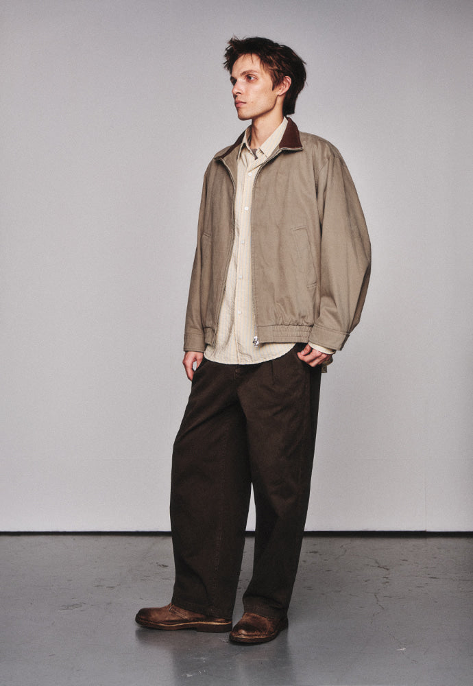 Art if acts - Washed Leather Collar Jacket (Beige) product image 2 | TRAB K-Fashion Australia