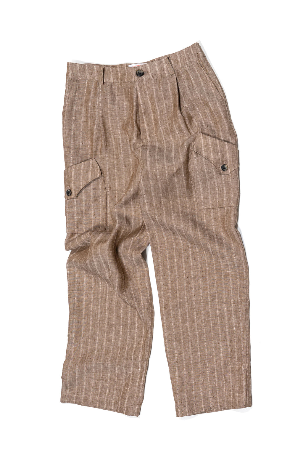 Ioedle - Linen Cargo Pants (Brown) product image 1 | TRAB K-Fashion Australia