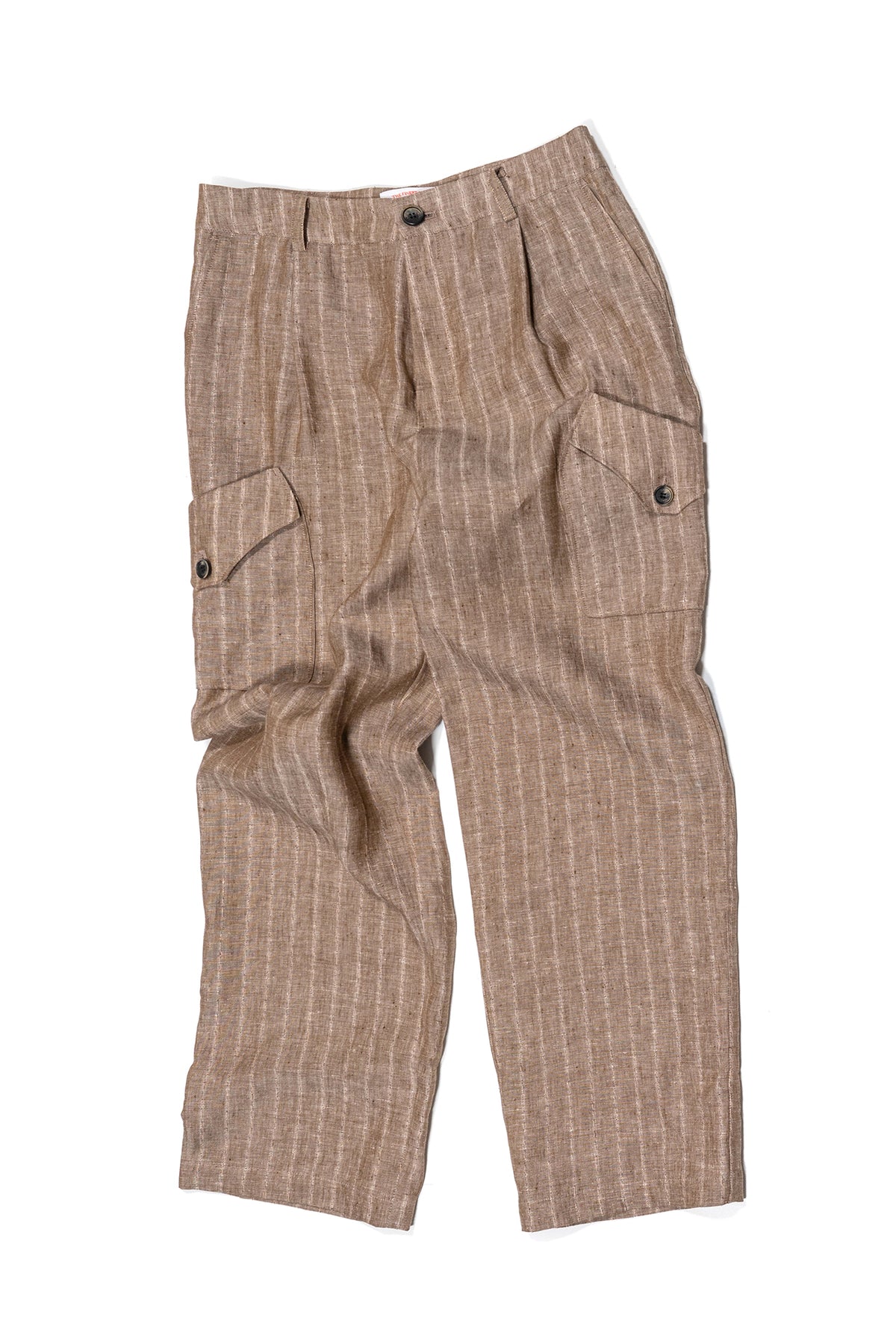 Ioedle - Linen Cargo Pants (Brown) product image 1 | TRAB K-Fashion Australia