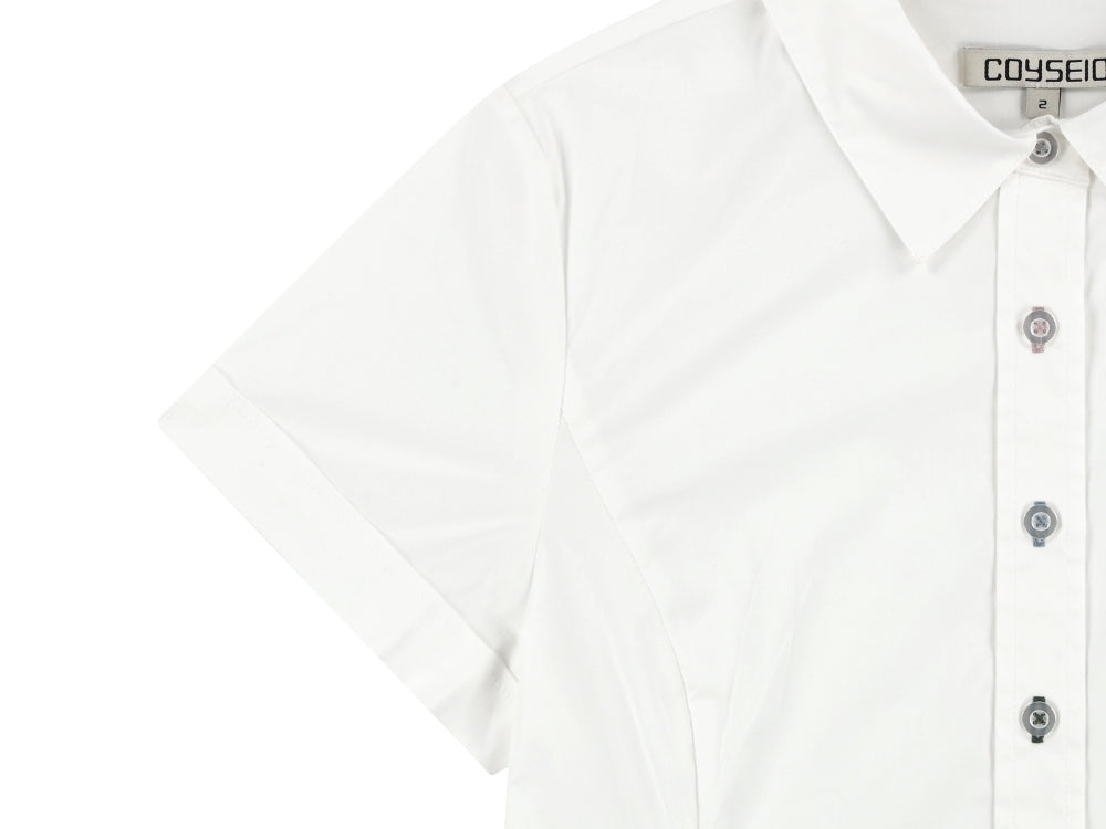 Coyseio - Nana Half Shirt (White) product image 15 | TRAB K-Fashion Australia