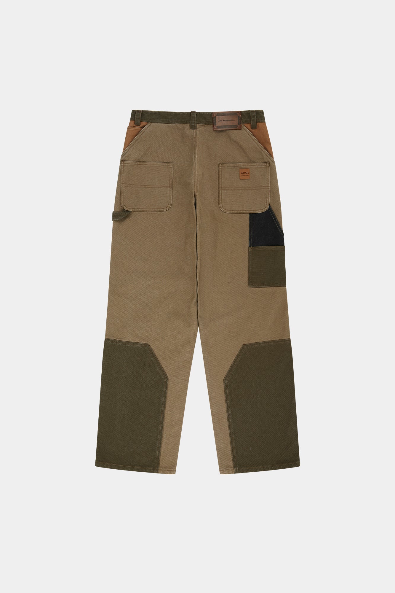 Andersson Bell - Austin Patchwork Washed Wide-Leg Jeans (khaki) (Khaki) product image 13 | TRAB K-Fashion Australia