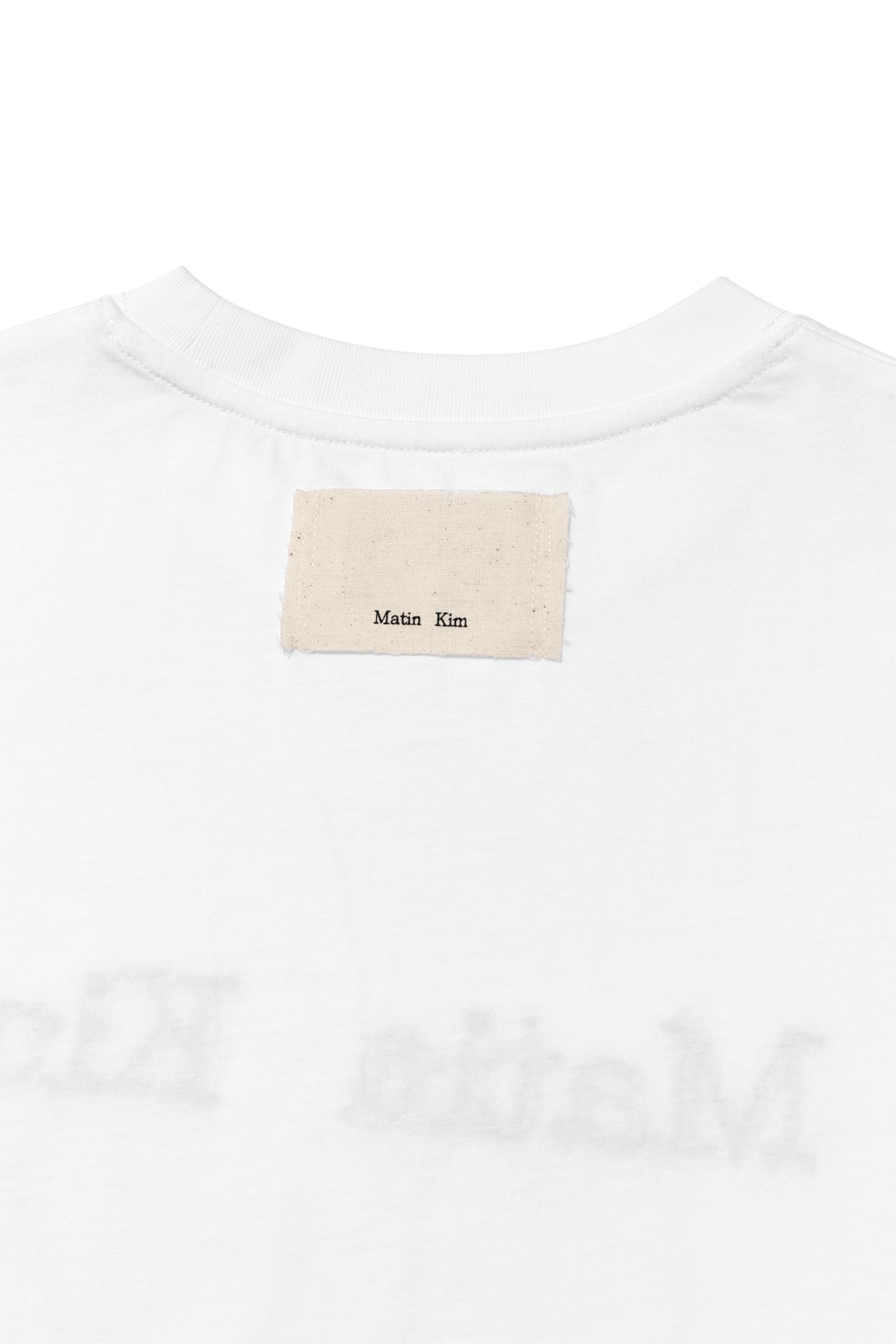 Matin Kim - Logo Thread Point Crop Top (White) product image 4 | TRAB K-Fashion Australia