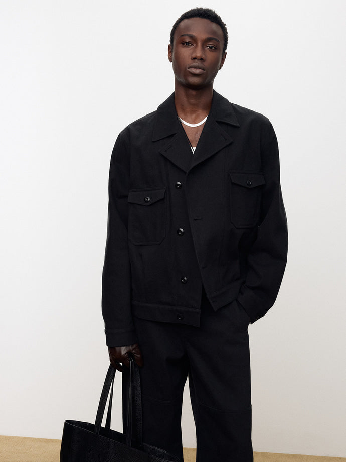 Tonywack - French Work Blouson Jacket (Black) product image 1 | TRAB K-Fashion Australia