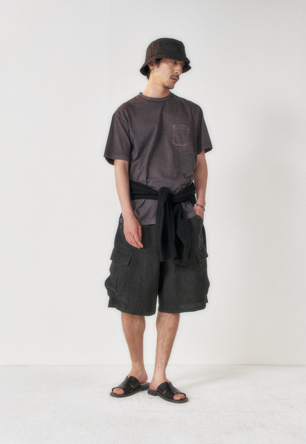 Art if acts - Linen M-51 Shorts (Black) product image 5 | TRAB K-Fashion Australia