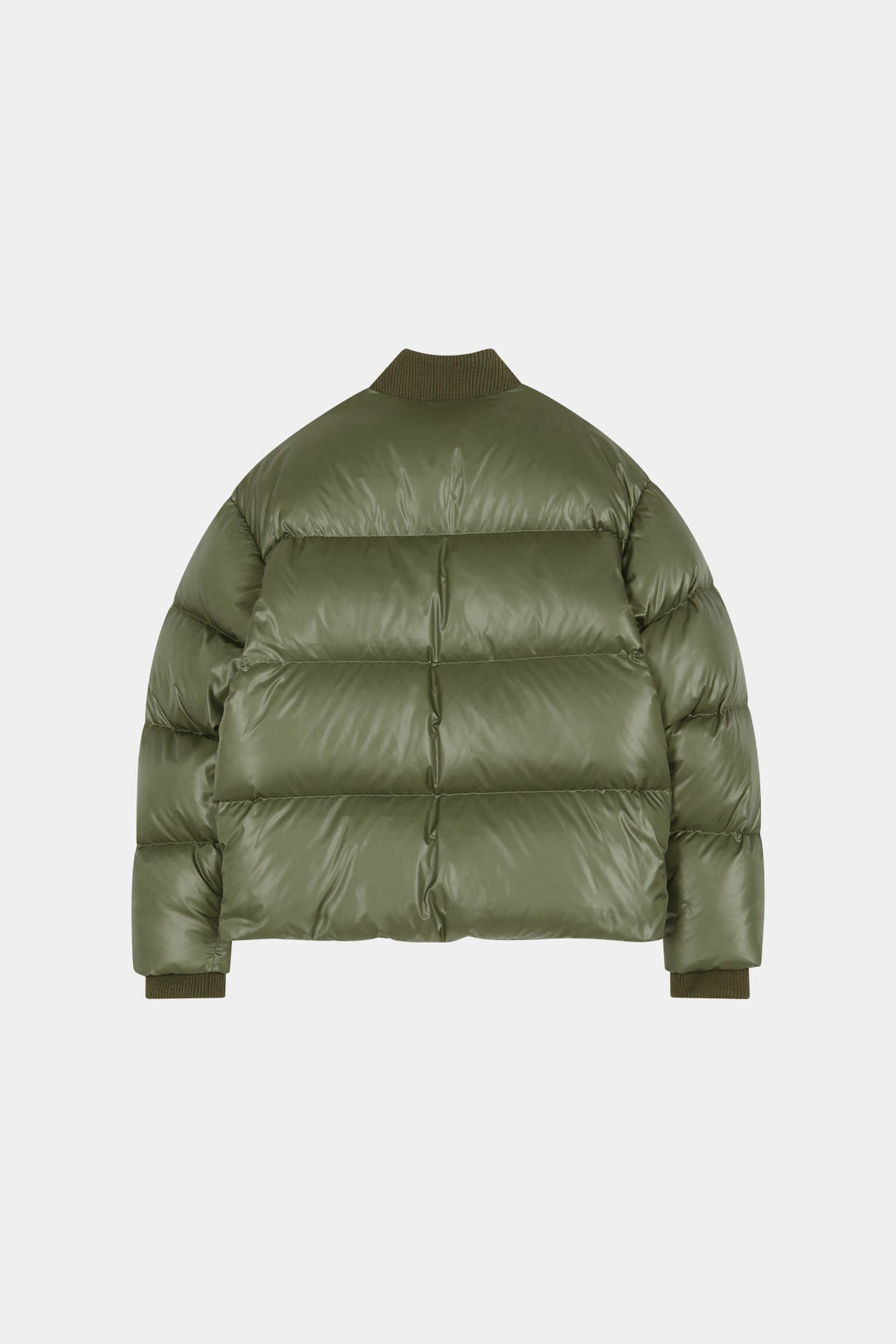 Andersson Bell - Unisex Bomber Layered Down Jacket (Khaki) product image 14 | TRAB K-Fashion Australia