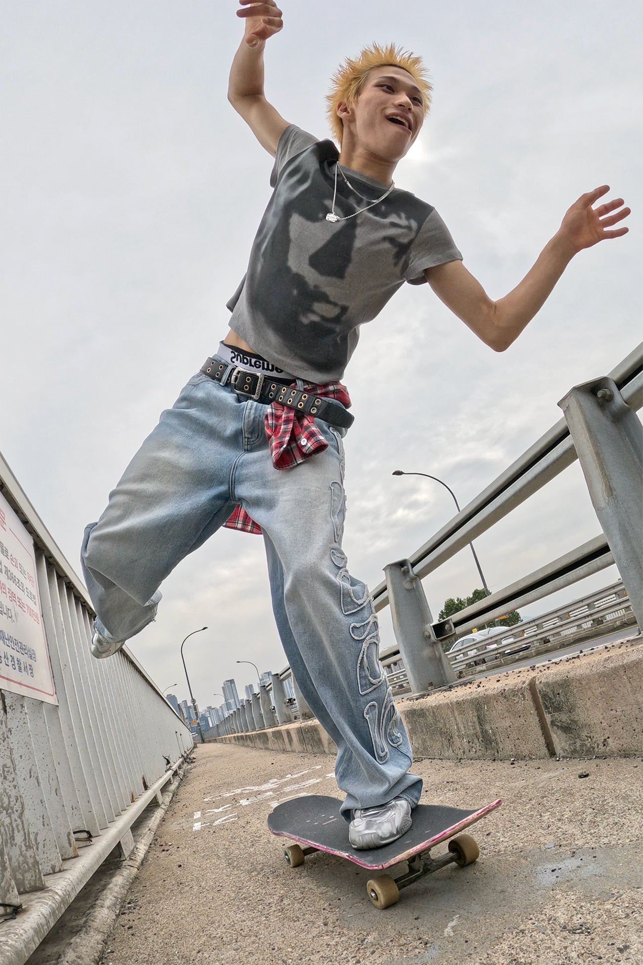 Deinet - [ggum X Deinet] Denim Pants In Blue - S product image 1 | TRAB K-Fashion Australia