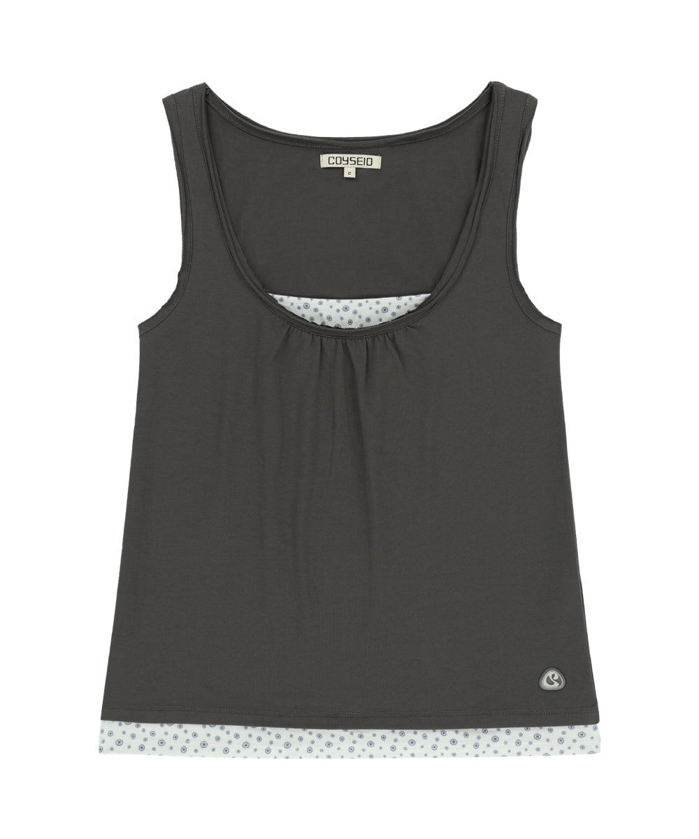 Coyseio - Dudu Layered Sleeveless (Charcoal) product image 9 | TRAB K-Fashion Australia