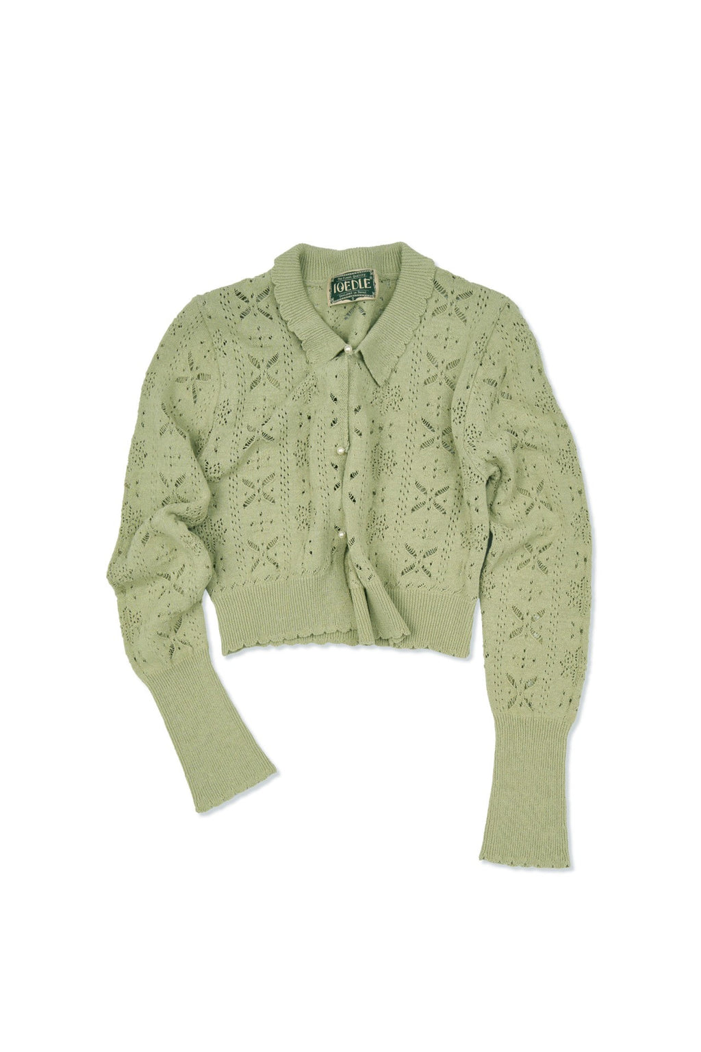 Ioedle - Flower Bomb Knit Cardigan (Olive) product image 2 | TRAB K-Fashion Australia
