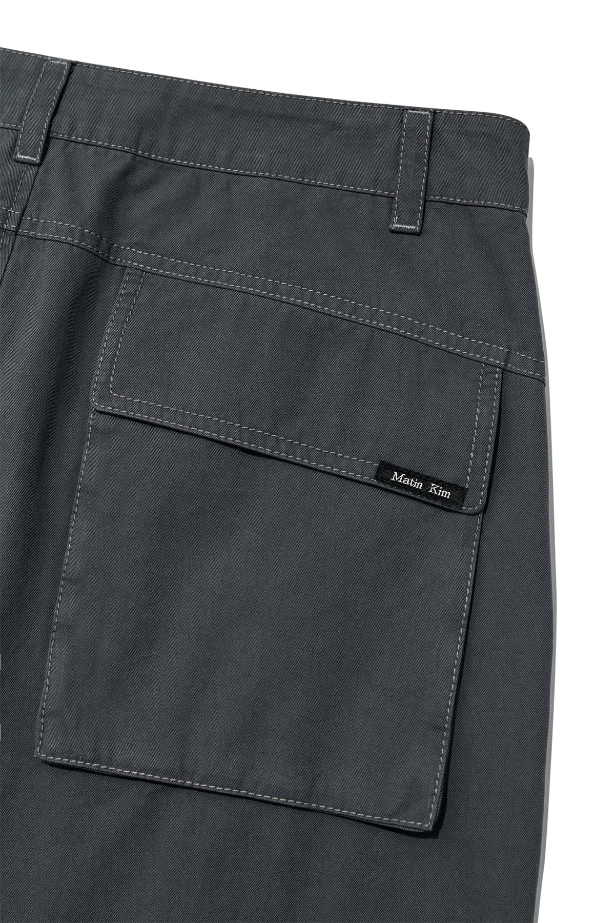 Matin Kim - Out Pocket Cotton Cargo Pants (Smoke Blue) product image 6 | TRAB K-Fashion Australia