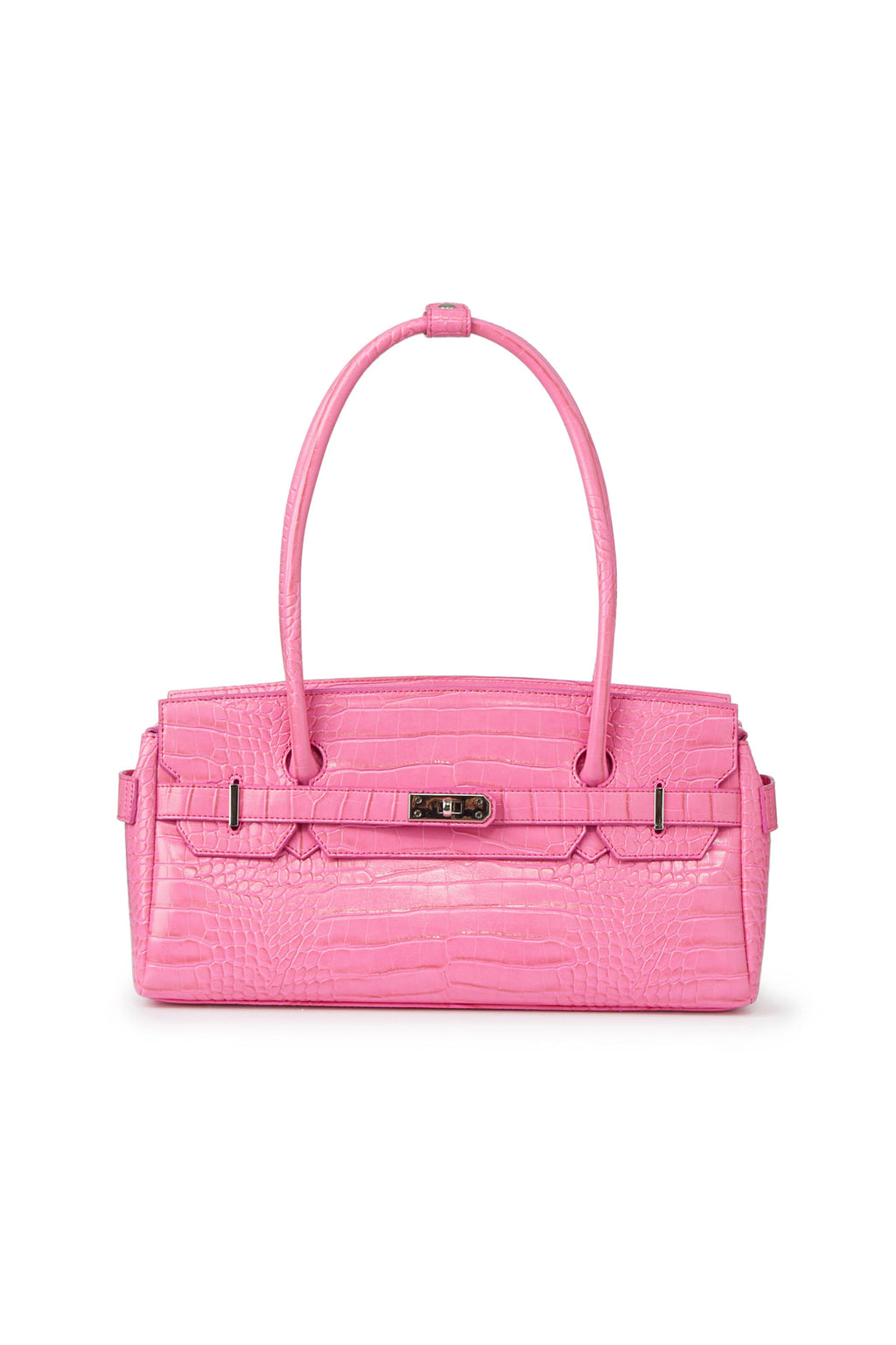 Deinet - Crocodile Pattern Two-Way Bag (Pink) product image 1 | TRAB K-Fashion Australia