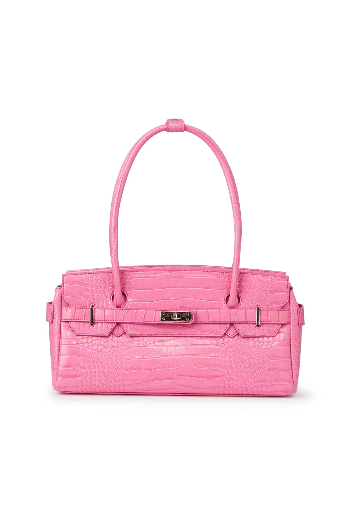 Deinet - Crocodile Pattern Two-Way Bag (Pink) product image 1 | TRAB K-Fashion Australia