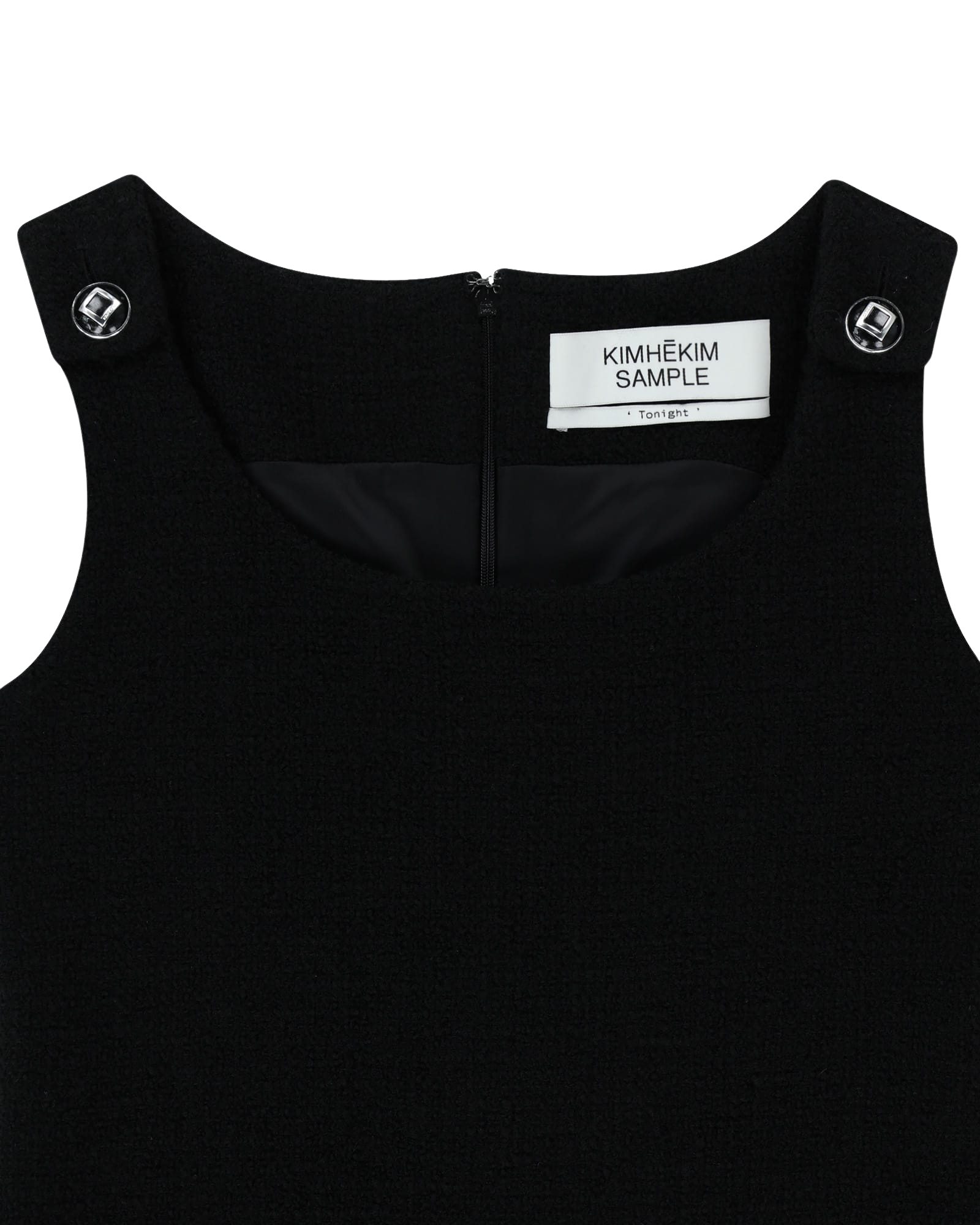 Kimhe Kim - Wool Tweed Sleeveless Mini Dress (Black) product image 11 | TRAB K-Fashion Australia