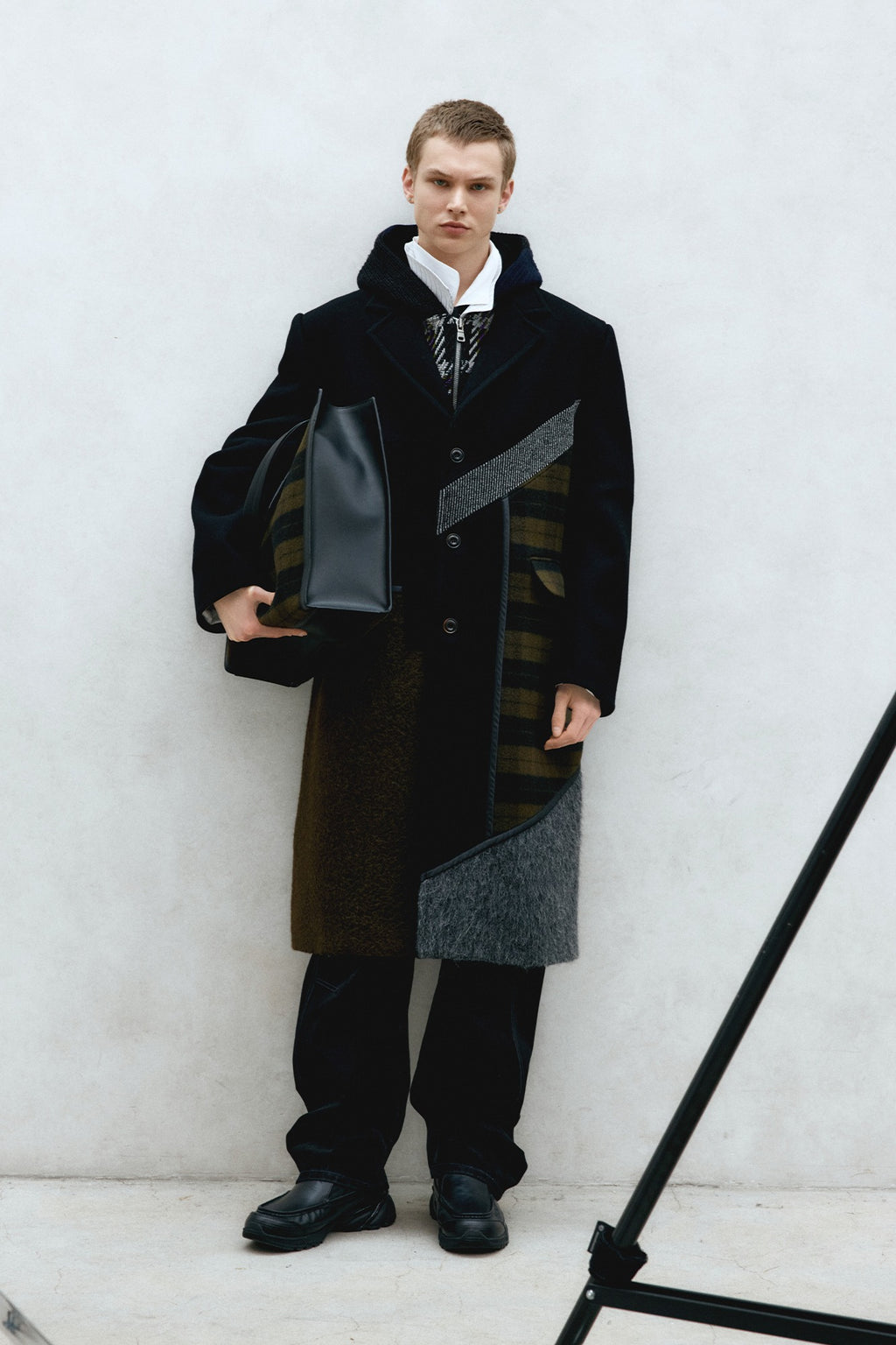 Andersson Bell - Patchwork Wool Coat (Multi) product image 1 | TRAB K-Fashion Australia