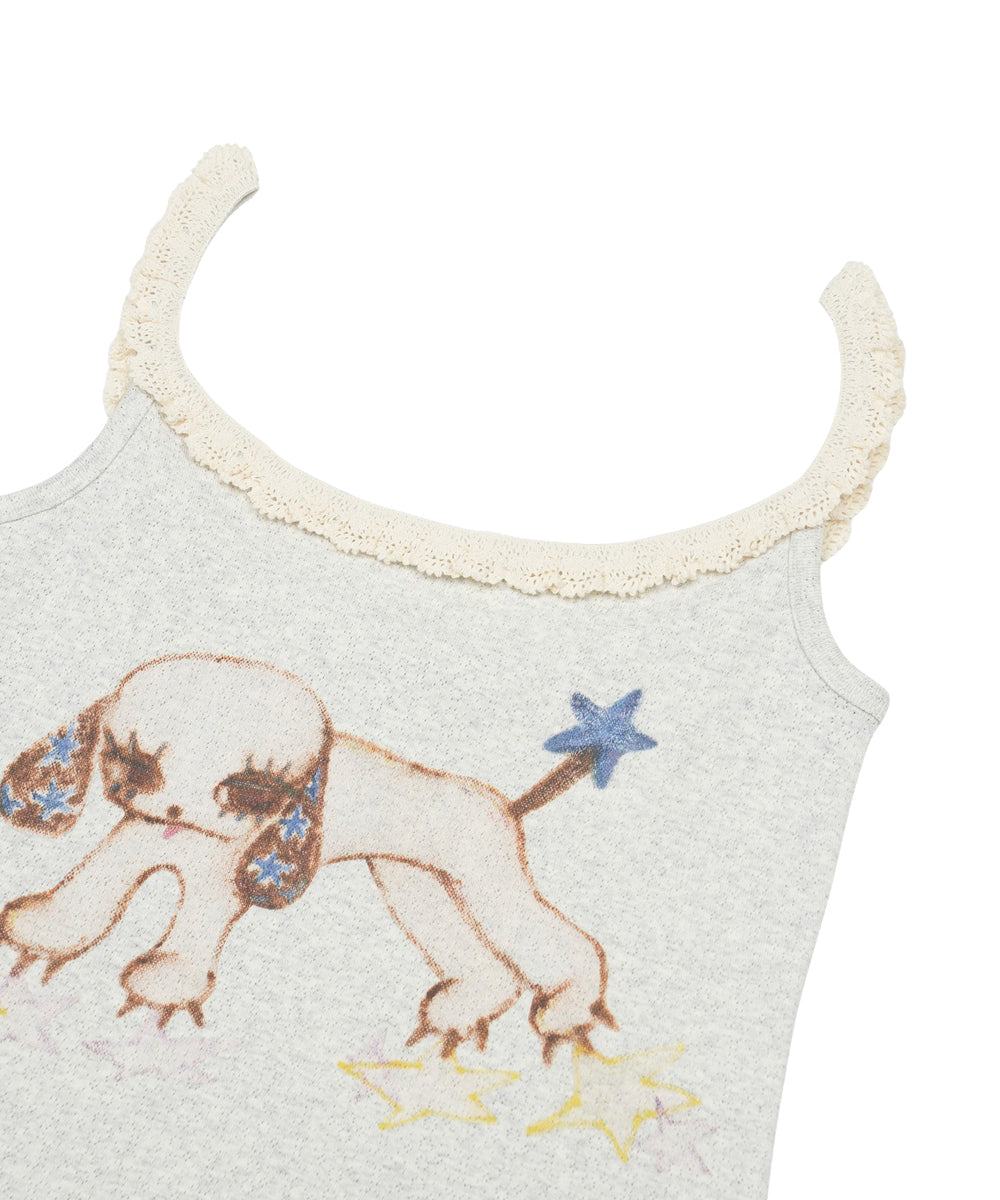 Coyseio - Vintage Puppy Lace Sleeveless Light Melange product image 15 | TRAB K-Fashion Australia