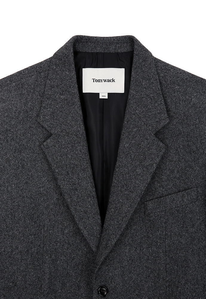 Tonywack - Signature 2-Button Blazer (Donegal Tweed Grey) product image 8 | TRAB K-Fashion Australia