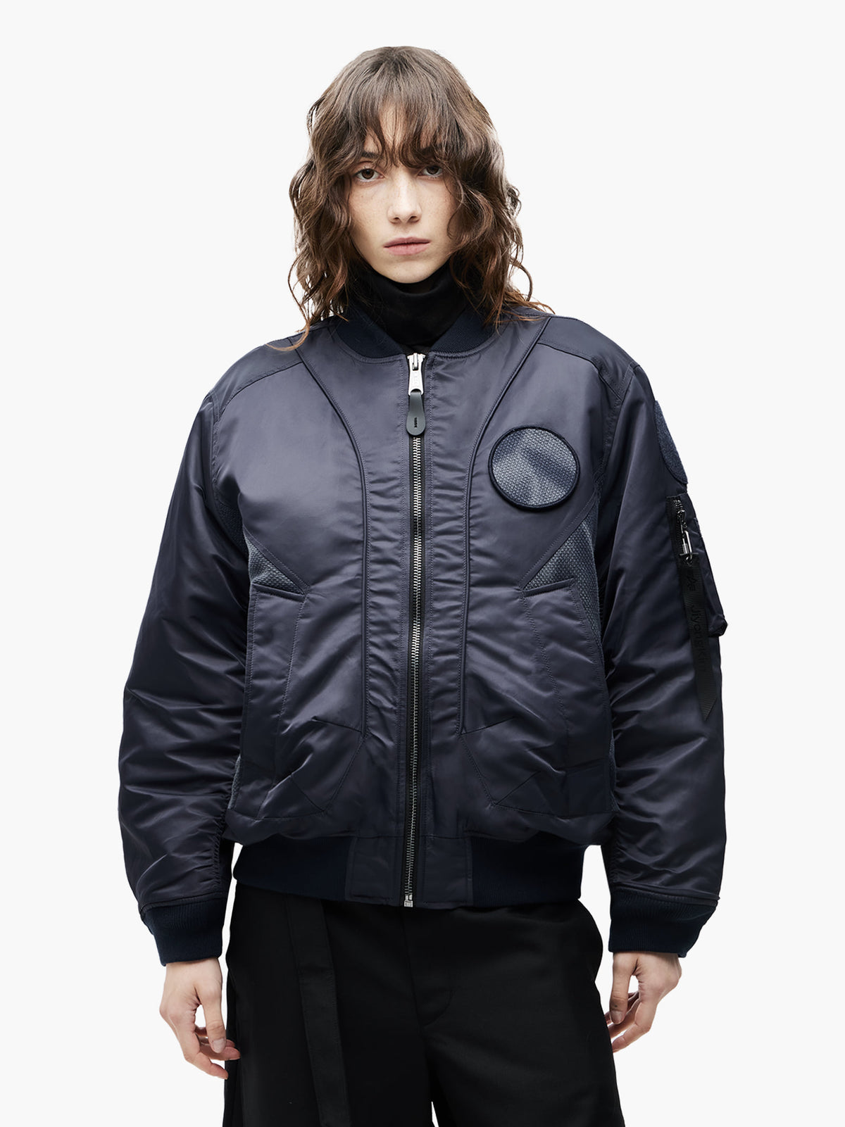 Jiyong Kim - Sun-Bleached Flight Jacket (Navy) product image 4 | TRAB K-Fashion Australia