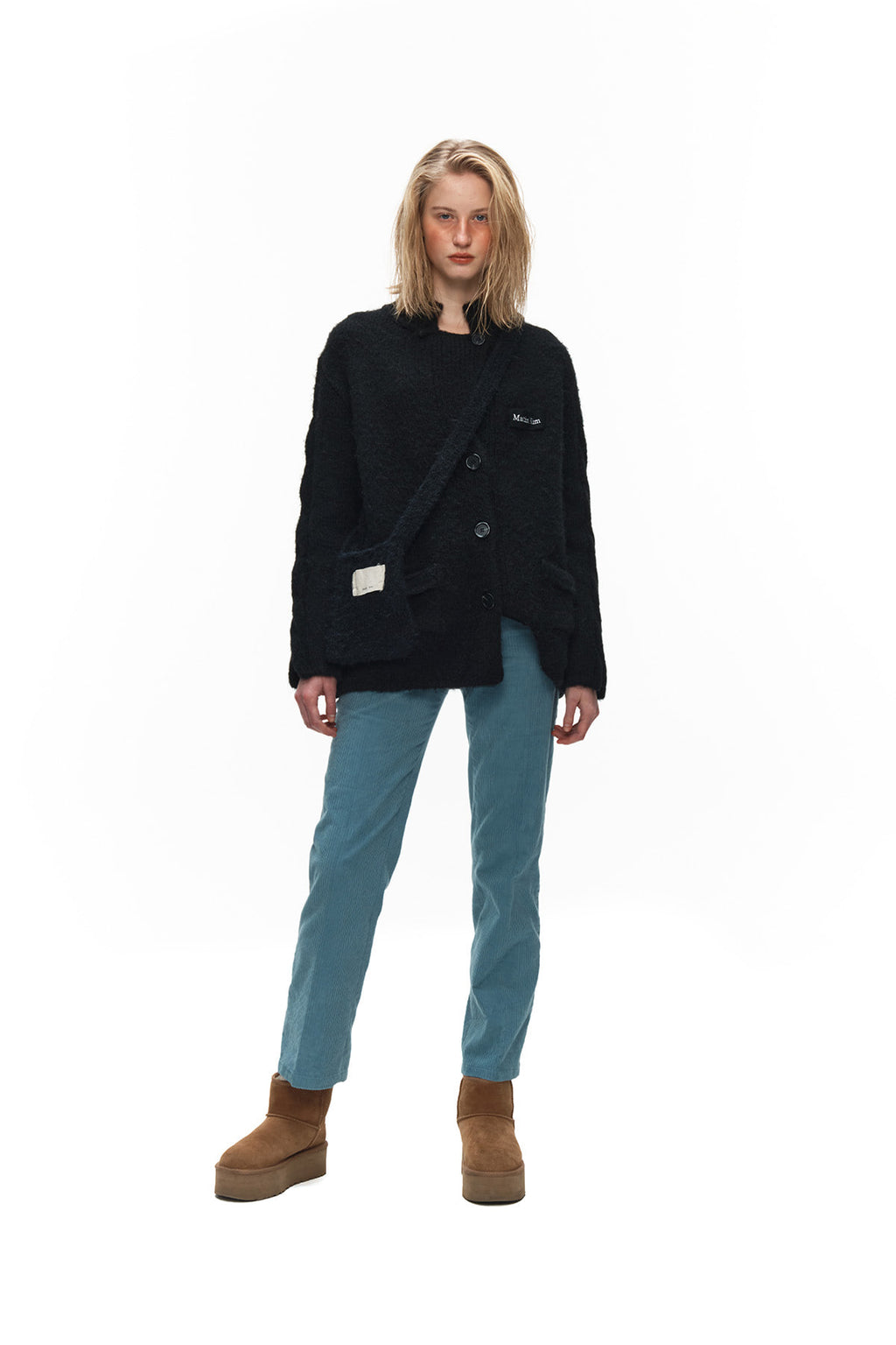Matin Kim - Corduroy Boots Cut Trouser (Sky) product image 8 | TRAB K-Fashion Australia